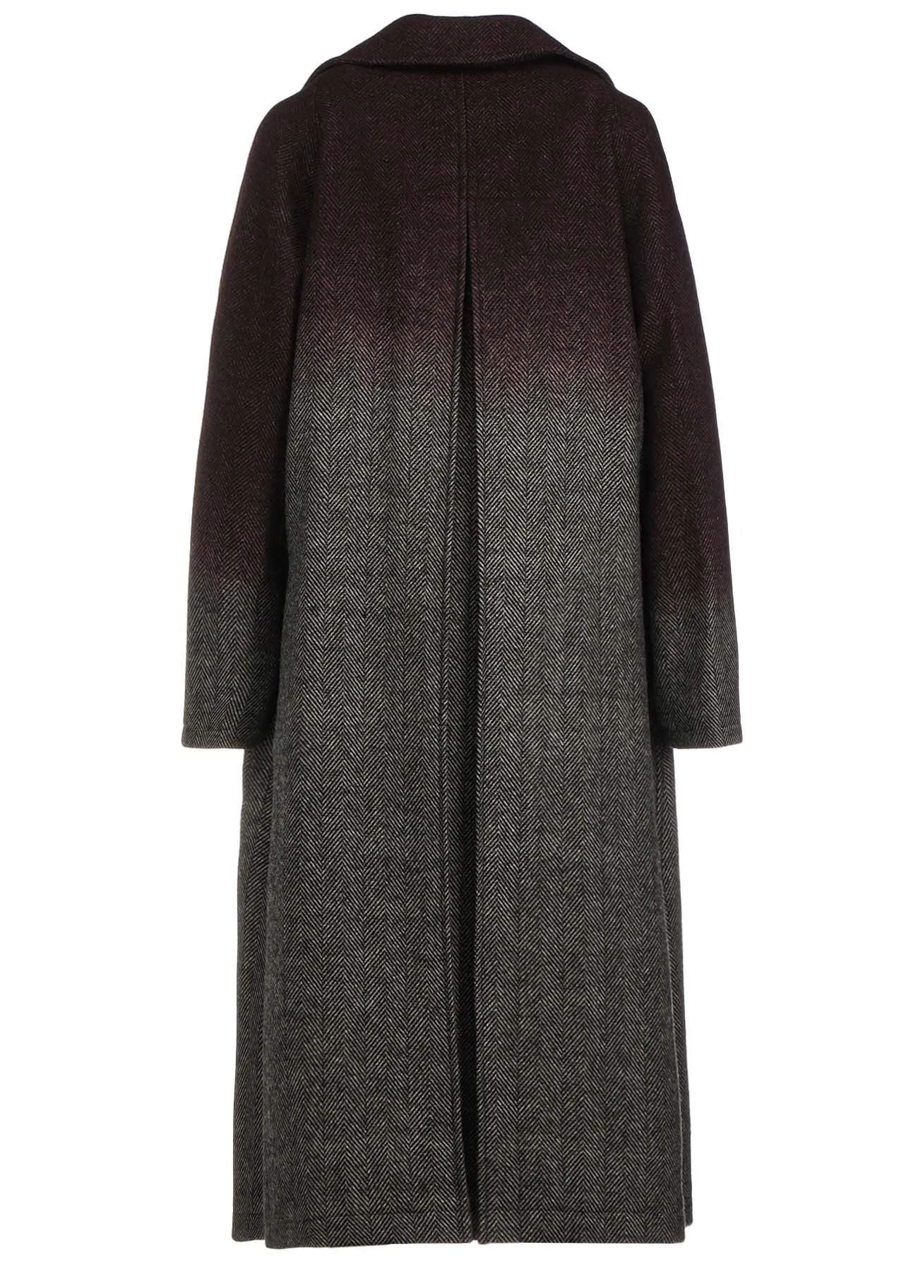 WOOL HERRINGBONE GRADATION LONG COAT sold by Yohji Yamamoto product image thumbnail 3