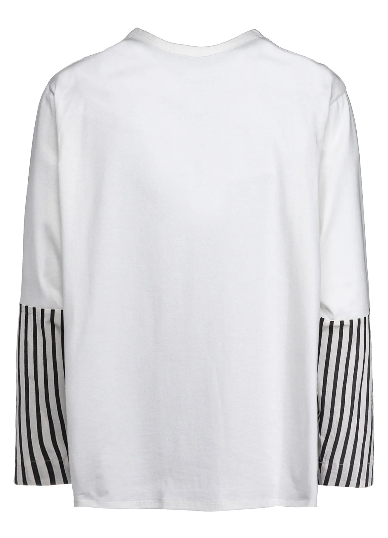 COTTON STRIPE SWITCHING SHIRT (L) sold by Yohji Yamamoto product image thumbnail 4