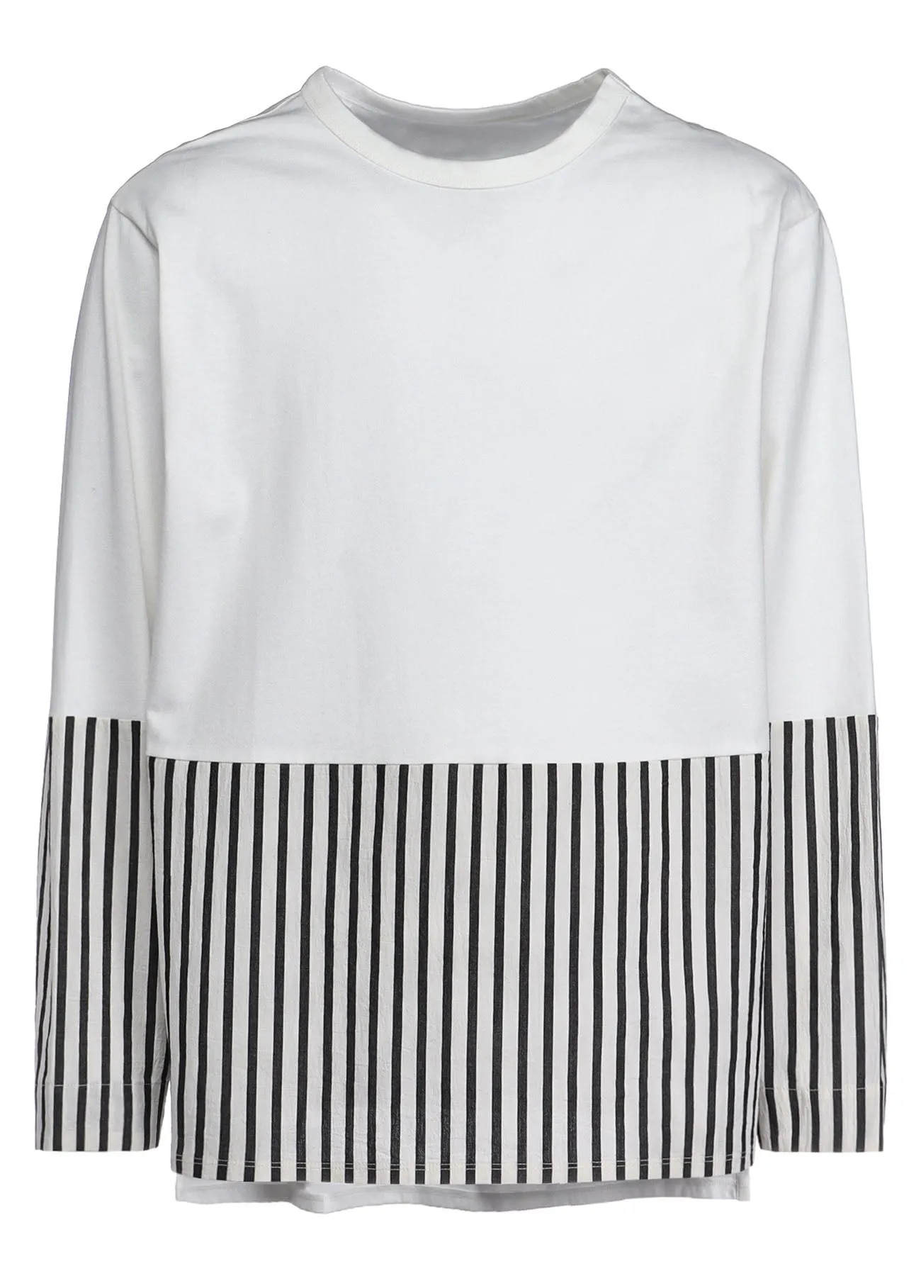 COTTON STRIPE SWITCHING SHIRT (L) sold by Yohji Yamamoto product image thumbnail 2