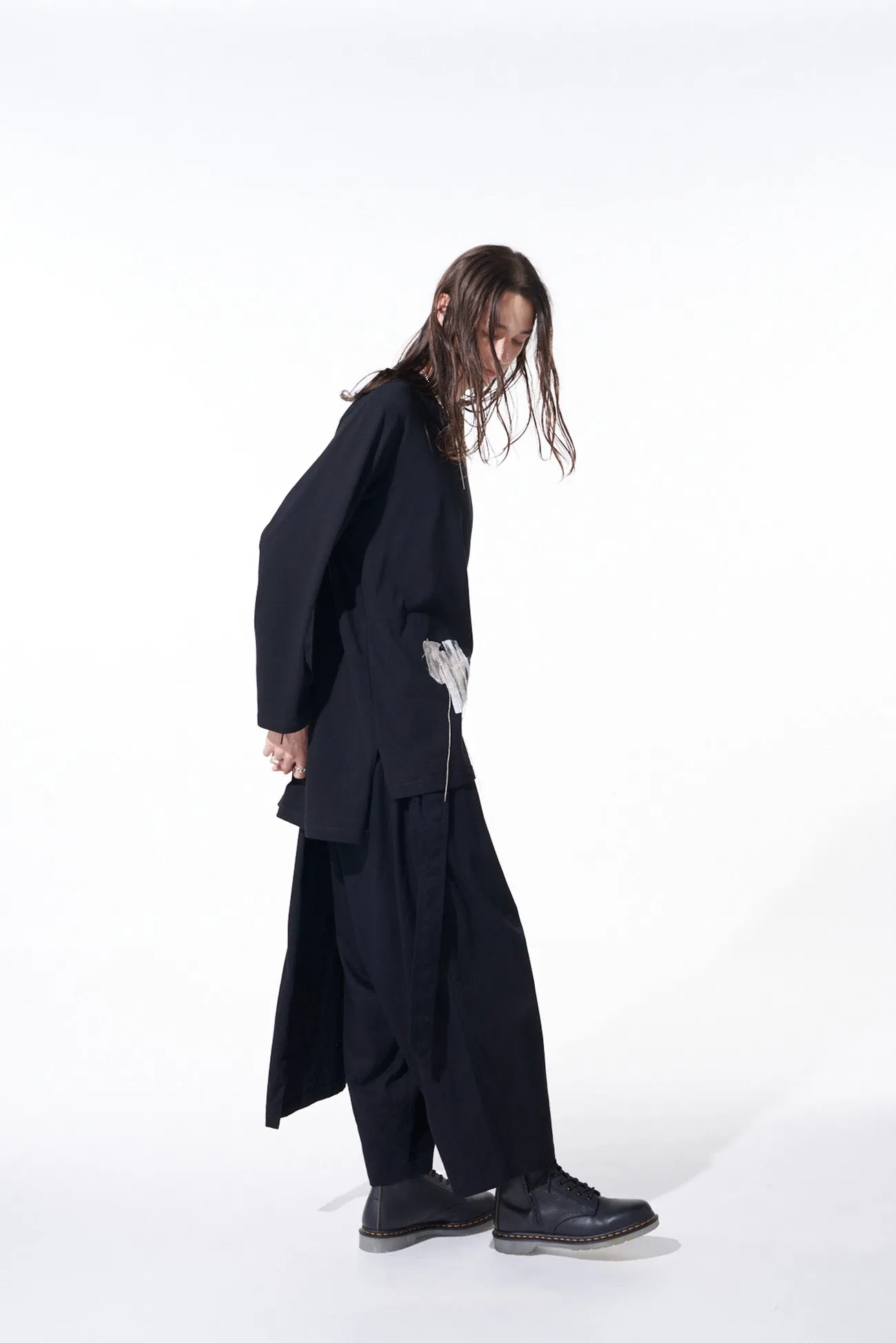 COTTON TWILL WRAP PANTS sold by Yohji Yamamoto product image thumbnail 5