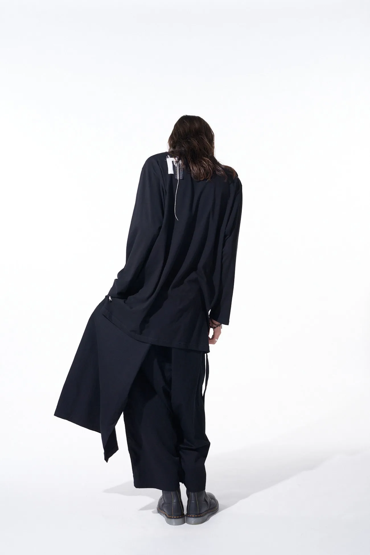 COTTON TWILL WRAP PANTS sold by Yohji Yamamoto product image thumbnail 4