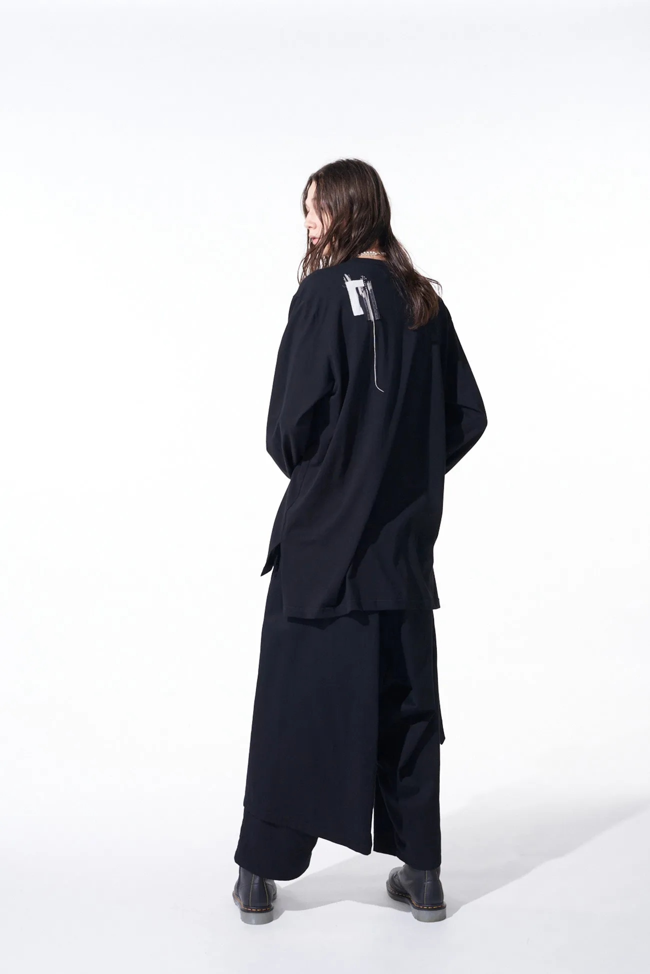 COTTON TWILL WRAP PANTS sold by Yohji Yamamoto product image thumbnail 3