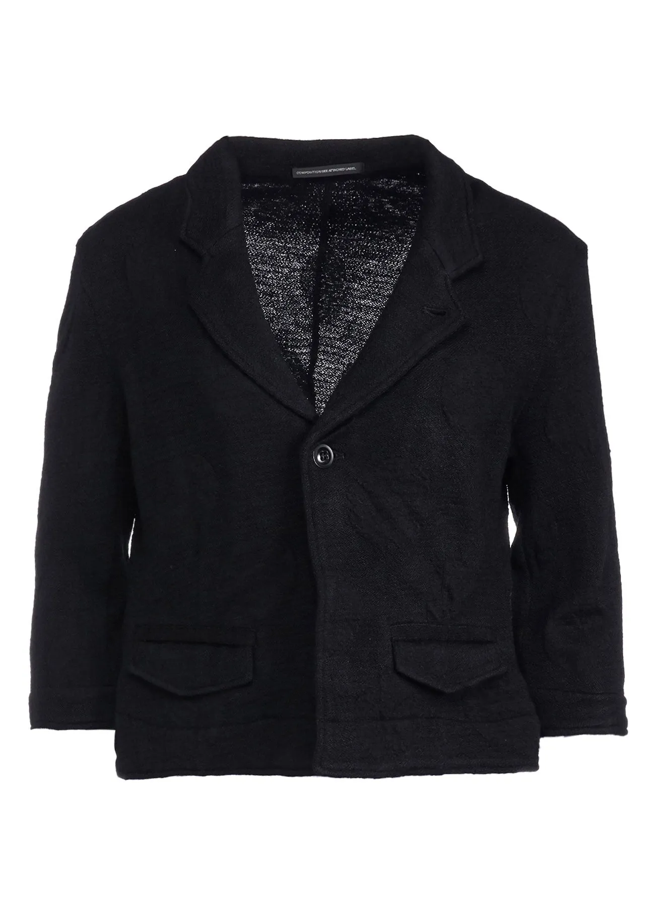 DOTS JACQUARD TAILORED SHORT JACKET sold by Yohji Yamamoto product image thumbnail 2