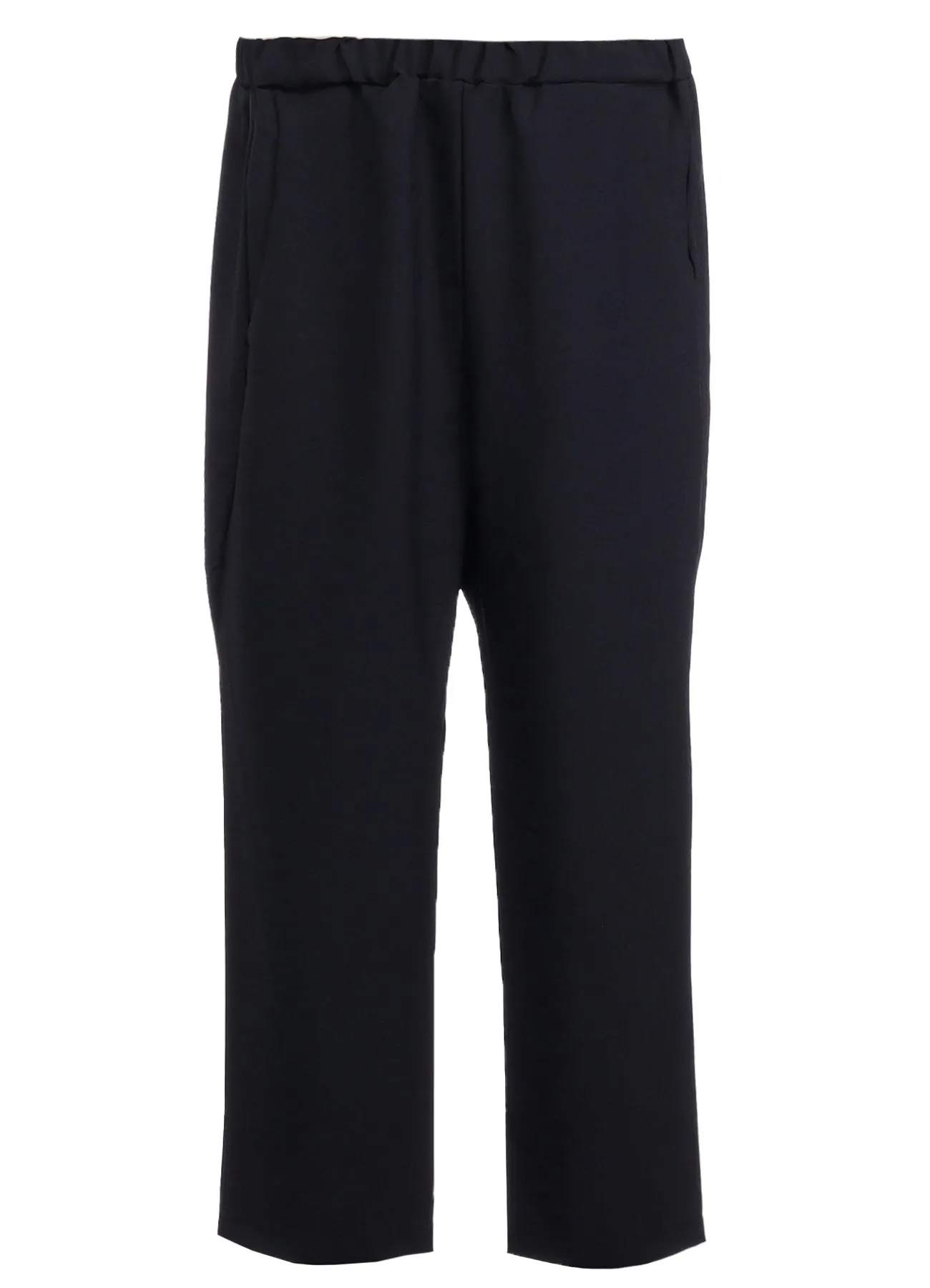 POLYESTER PLAIN WEAVE CROPPED PANTS sold by Yohji Yamamoto product image thumbnail 2