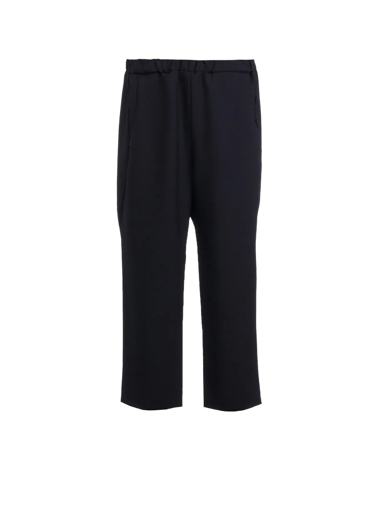 POLYESTER PLAIN WEAVE CROPPED PANTS sold by Yohji Yamamoto