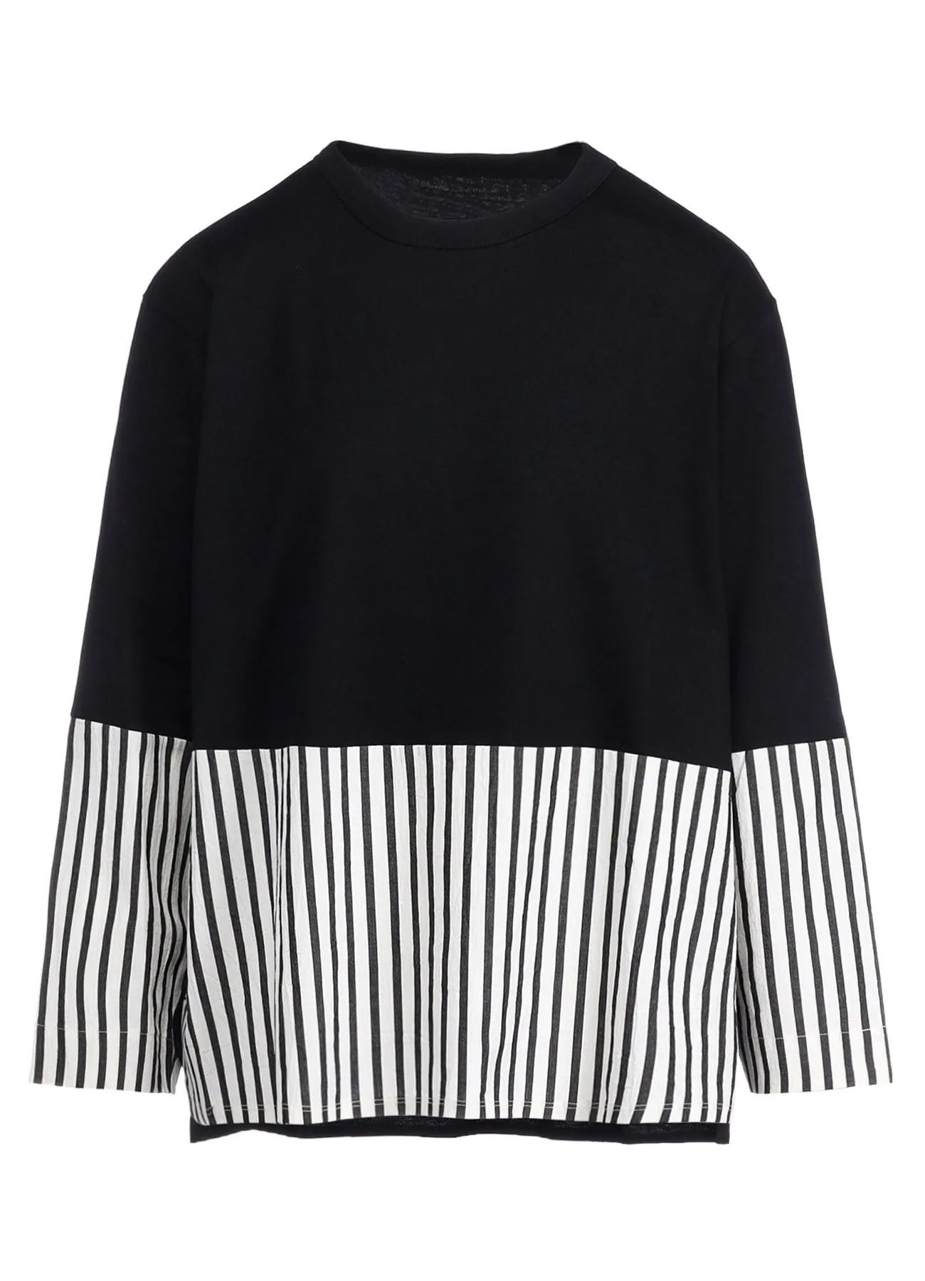 COTTON STRIPE SWITCHING SHIRT (M) sold by Yohji Yamamoto product image thumbnail 2