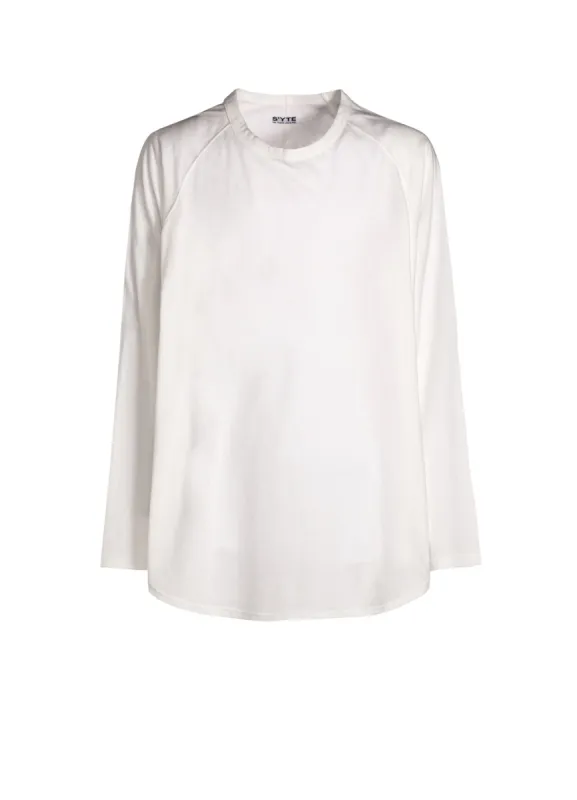 SOFT JERSEY BACK CENTER STITCH OVERSIZED RAGLAN SLEEVE T-SHIRT sold by Yohji Yamamoto