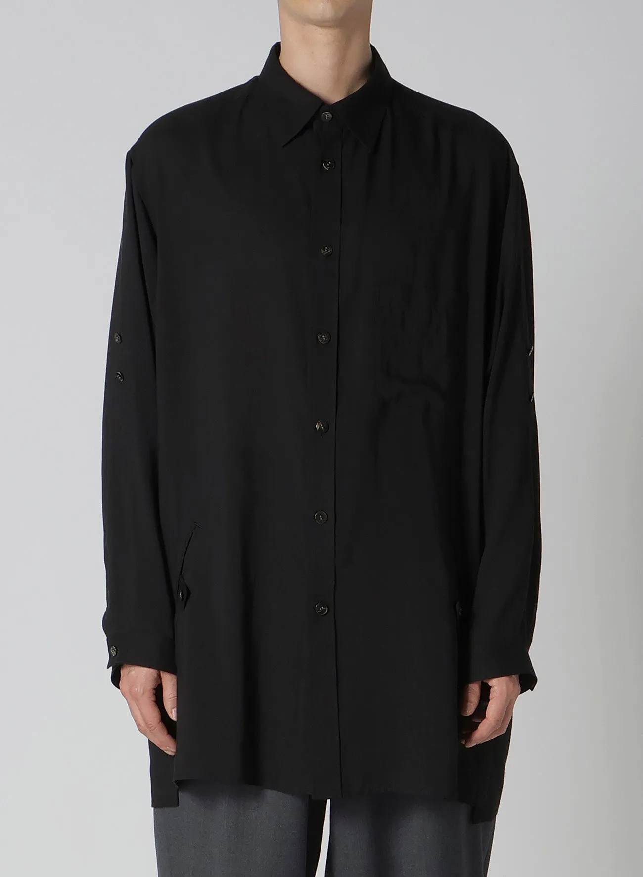 CELLULOSE LAWN BIG SHIRT sold by Yohji Yamamoto product image thumbnail 4