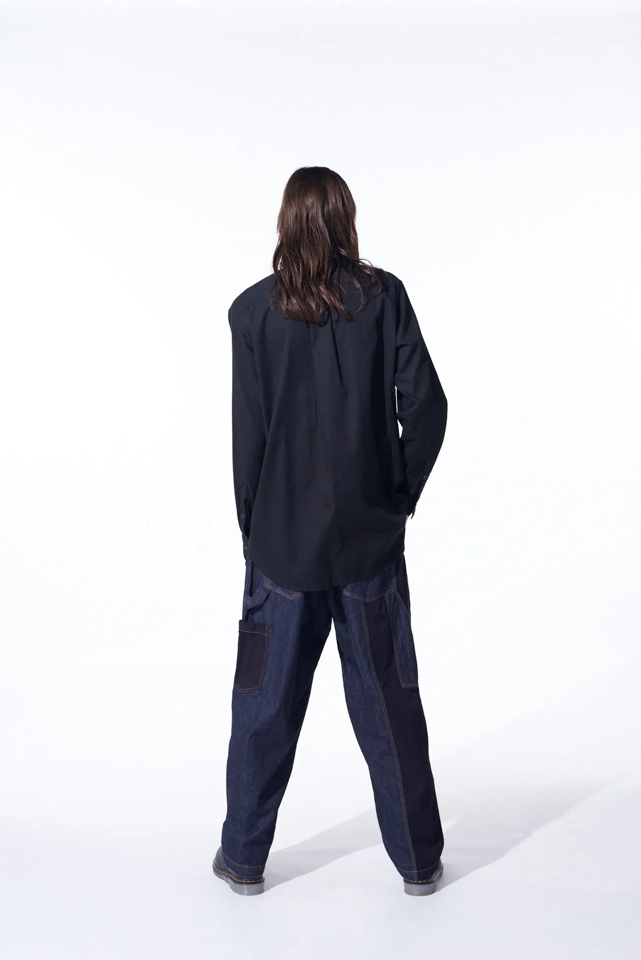 7OZ DENIM CRAZY PATCHWORK DOUBLE KNEE PAINTER PANTS sold by Yohji Yamamoto product image thumbnail 5