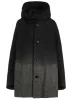 WOOL HERRINGBONE GRADATION SHORT COAT sold by Yohji Yamamoto