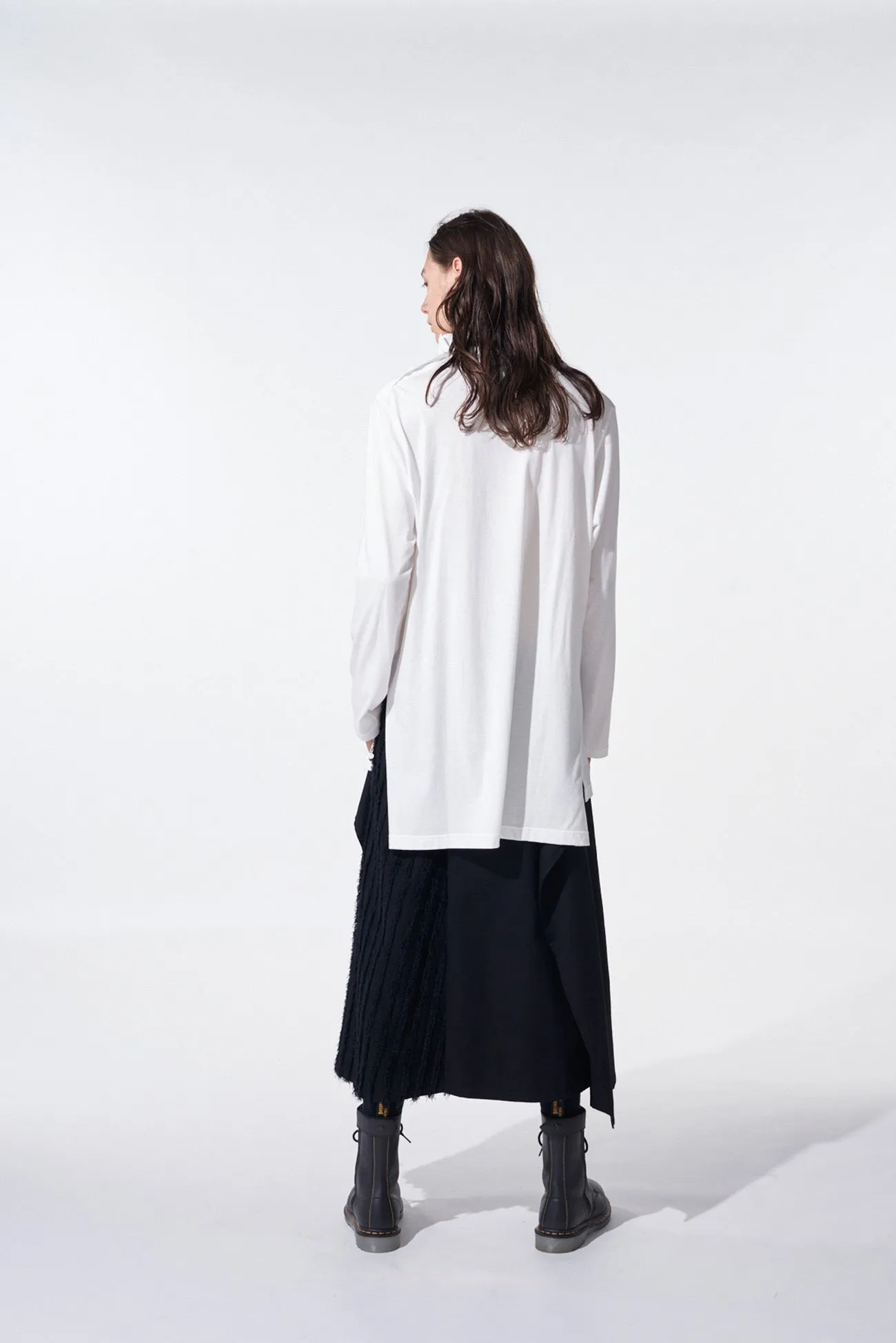 JACQUARD FRINGE STRIPE WRAP SKIRT sold by Yohji Yamamoto product image thumbnail 5