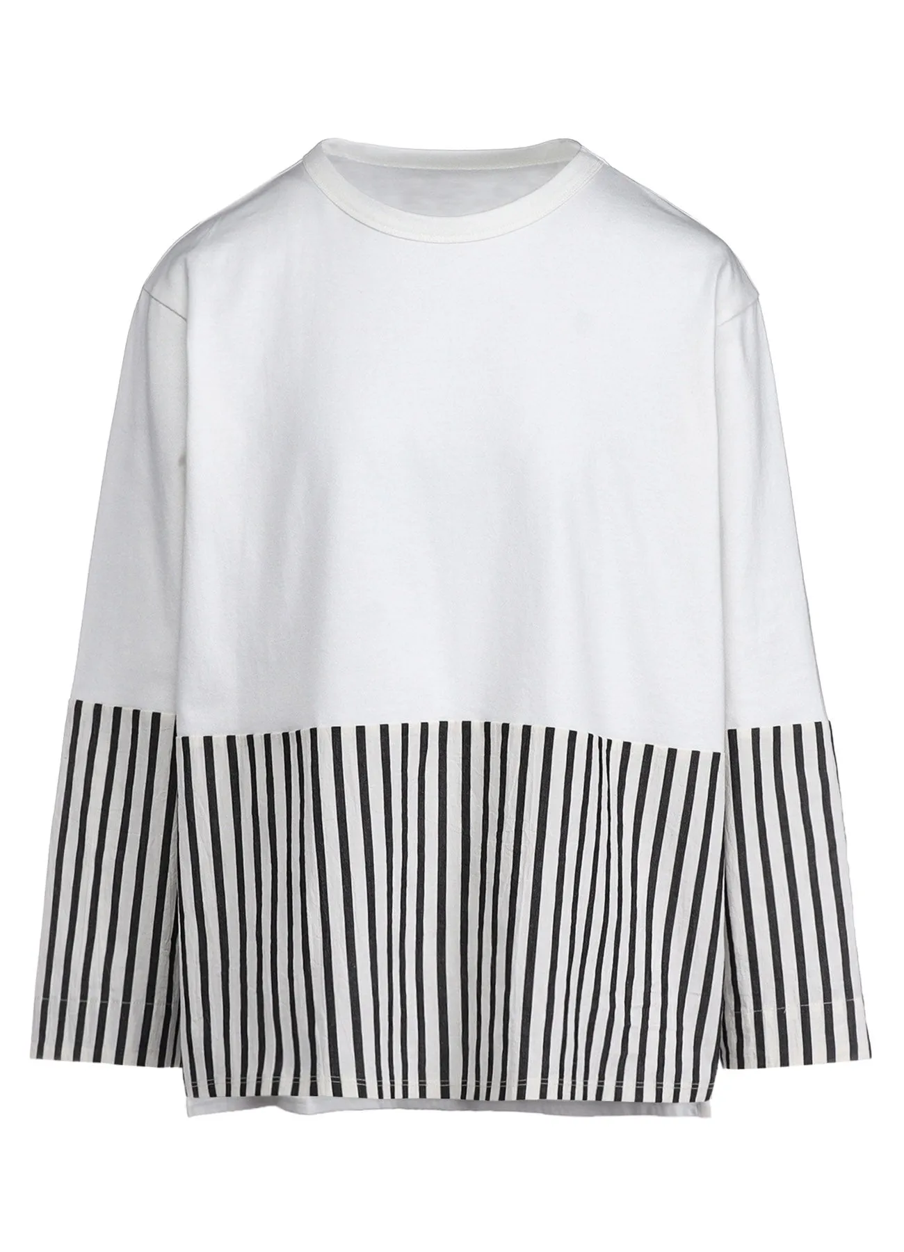 COTTON STRIPE SWITCHING SHIRT (M) sold by Yohji Yamamoto product image thumbnail 2