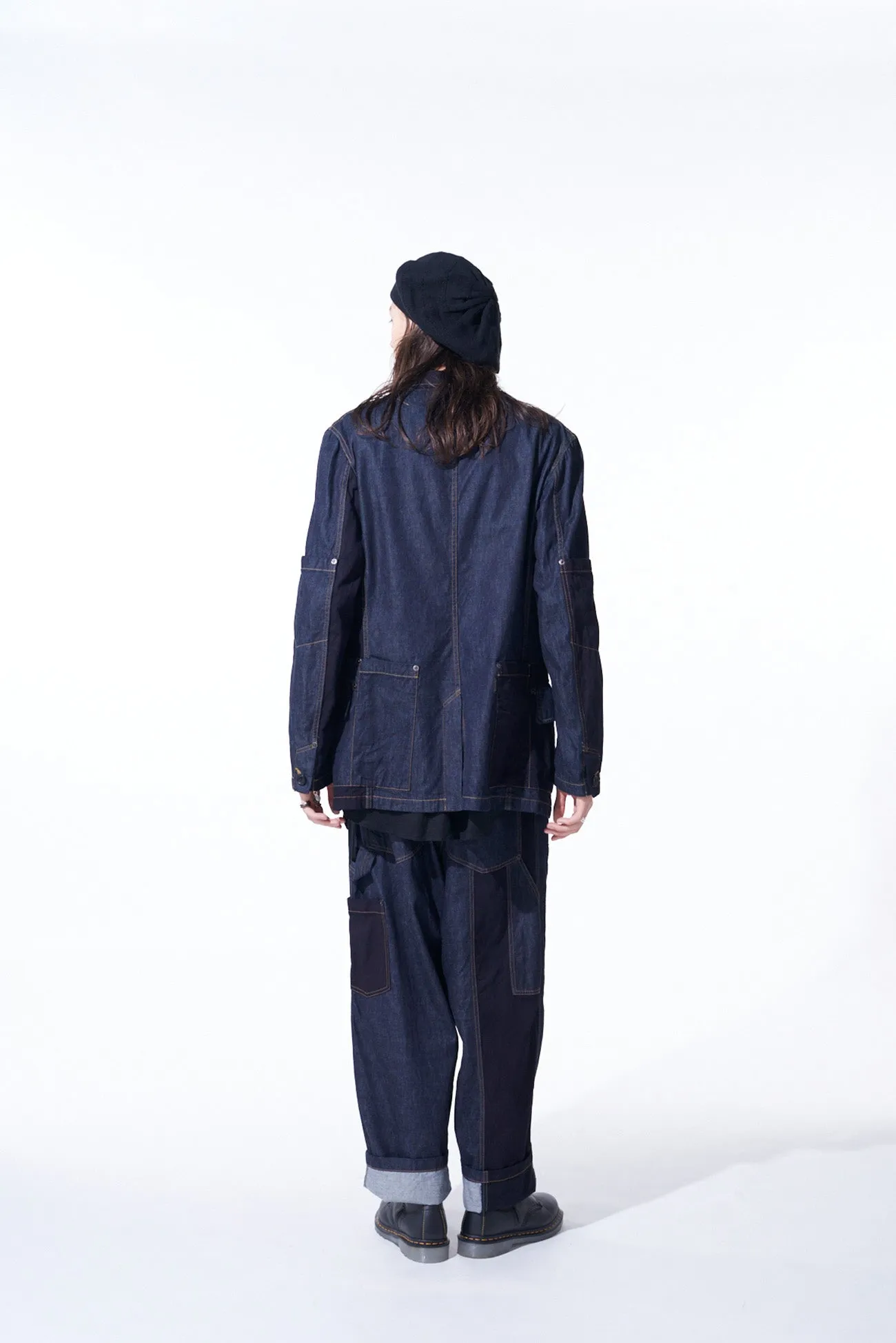 7OZ DENIM CRAZY PATCHWORK JACKET sold by Yohji Yamamoto product image thumbnail 5