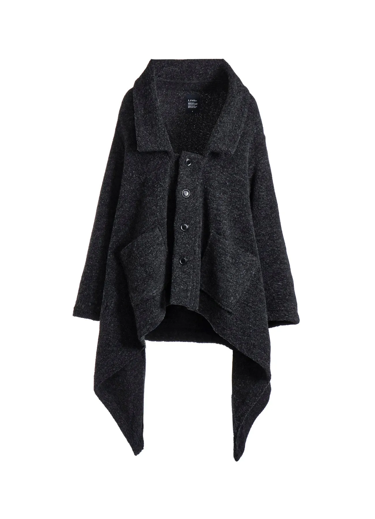SHEEP PILE LONG JERSEY COAT sold by Yohji Yamamoto