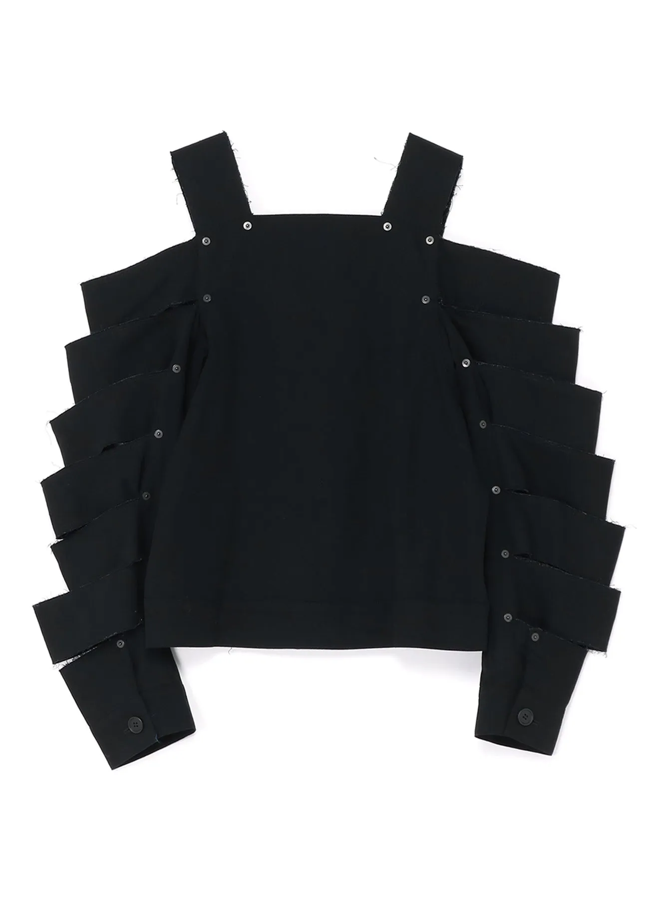 LIGHT DENIM JACKET WITH SLEEVE CUTOUT DETAILS sold by Yohji Yamamoto product image thumbnail 3