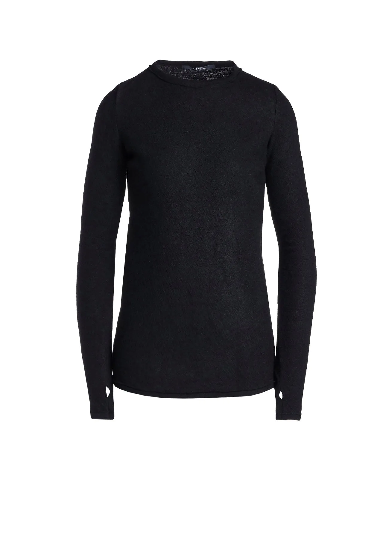 WOOL SHRINK SINGLE JERSEY LONG SLEEVES T-SHIRT sold by Yohji Yamamoto
