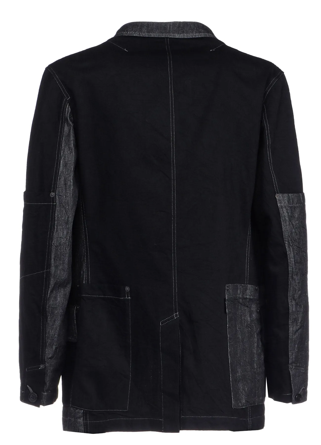 7OZ DENIM CRAZY PATCHWORK JACKET sold by Yohji Yamamoto product image thumbnail 5