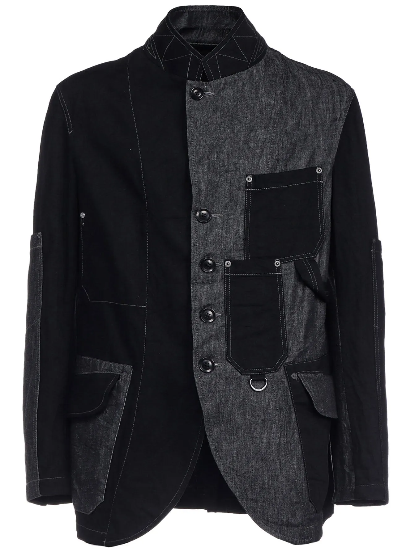 7OZ DENIM CRAZY PATCHWORK JACKET sold by Yohji Yamamoto product image thumbnail 3