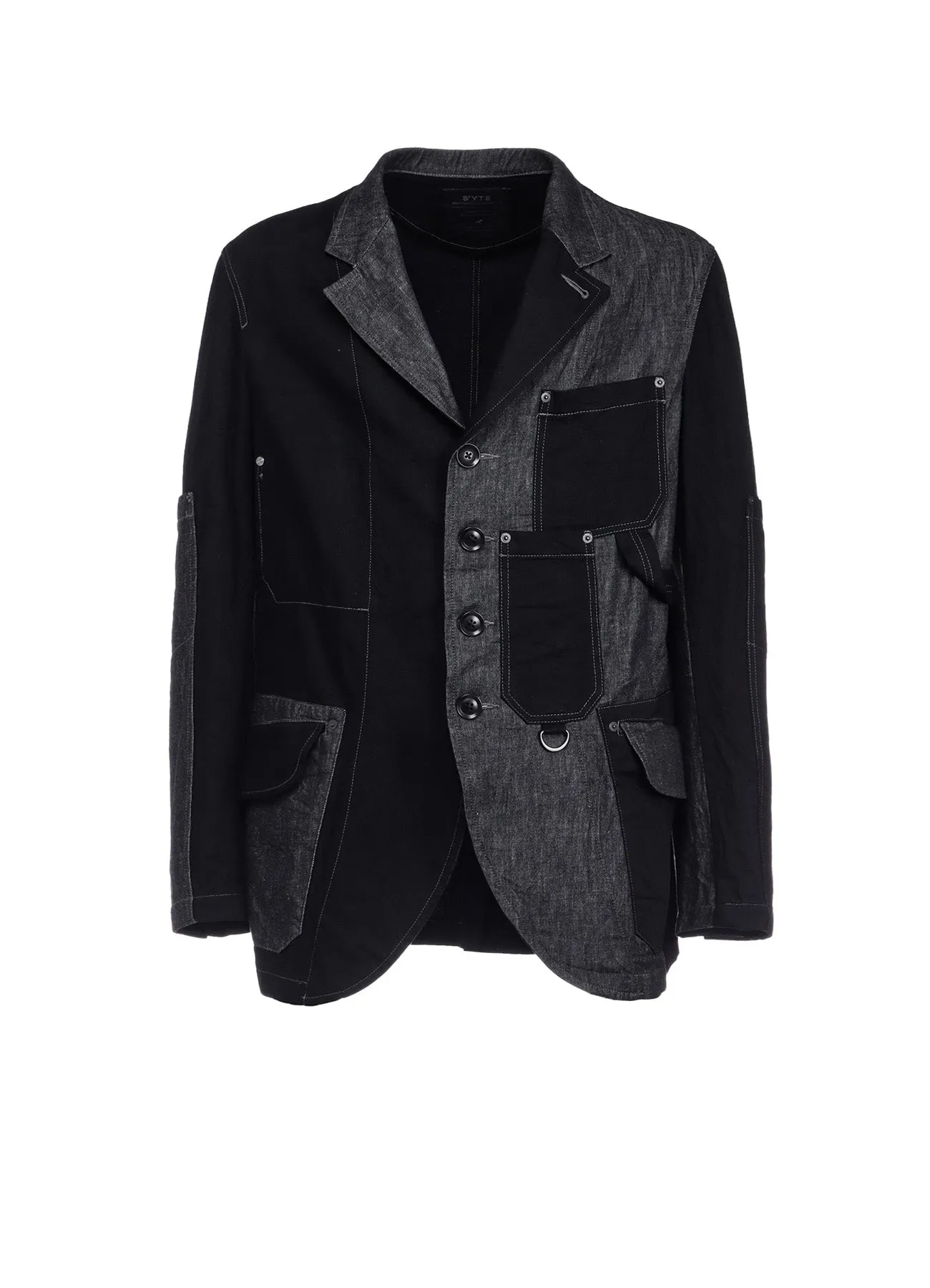 7OZ DENIM CRAZY PATCHWORK JACKET sold by Yohji Yamamoto
