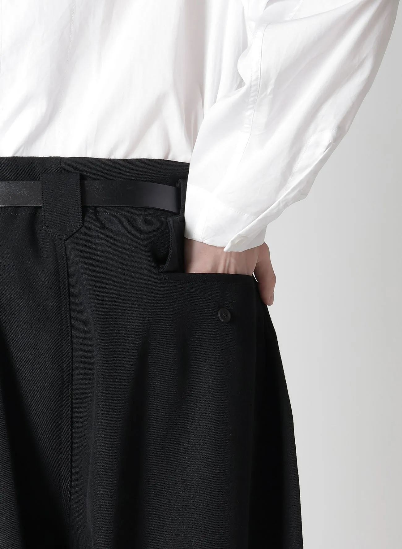 ARMY GABARDINE LEFT POCKET PANTS sold by Yohji Yamamoto product image thumbnail 5