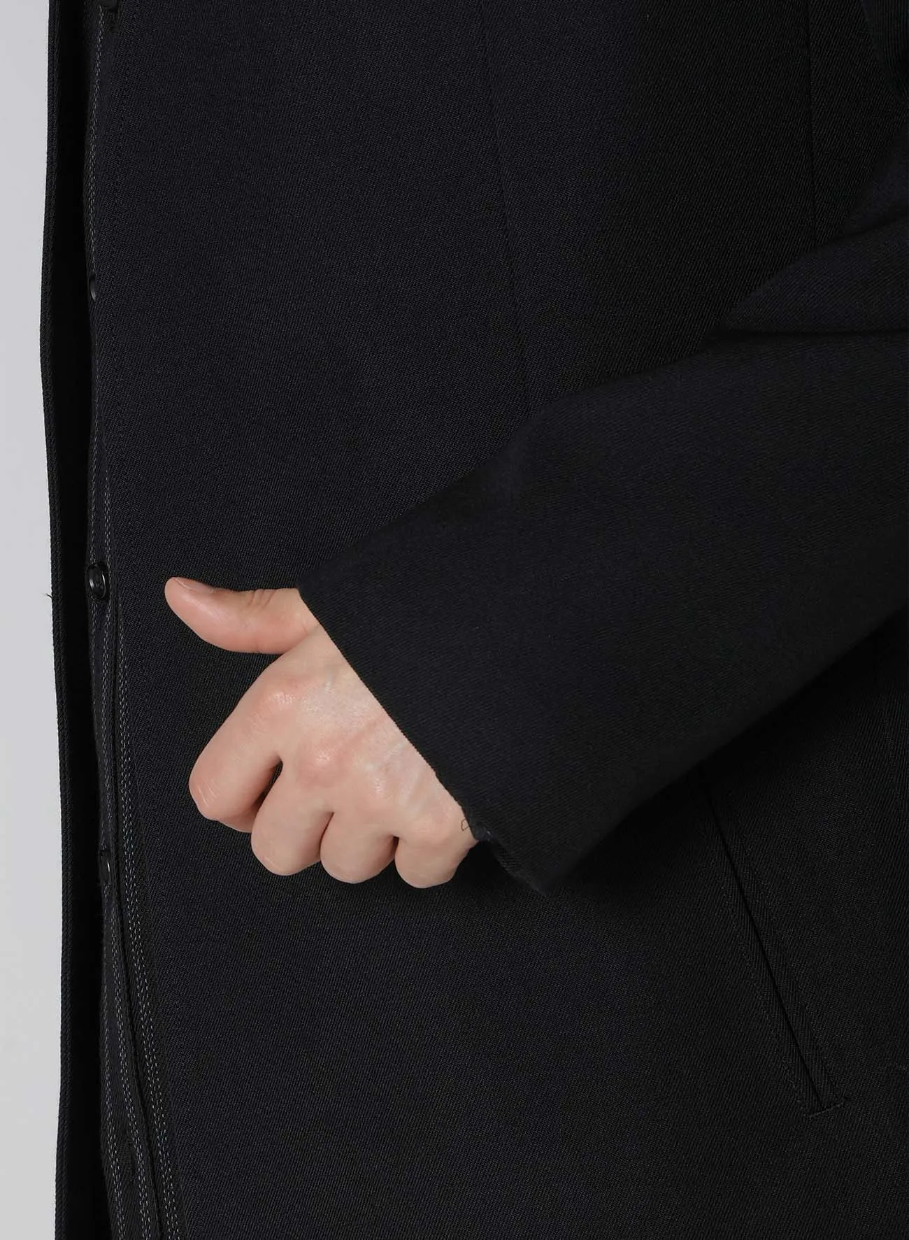 ARMY GABARDINE NO COLLAR JACKET sold by Yohji Yamamoto product image thumbnail 5