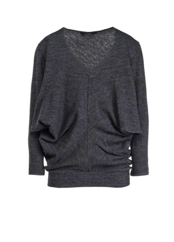 WOOL SHRINK SINGLE JERSEY FRONT DESIGN T-SHIRT sold by Yohji Yamamoto