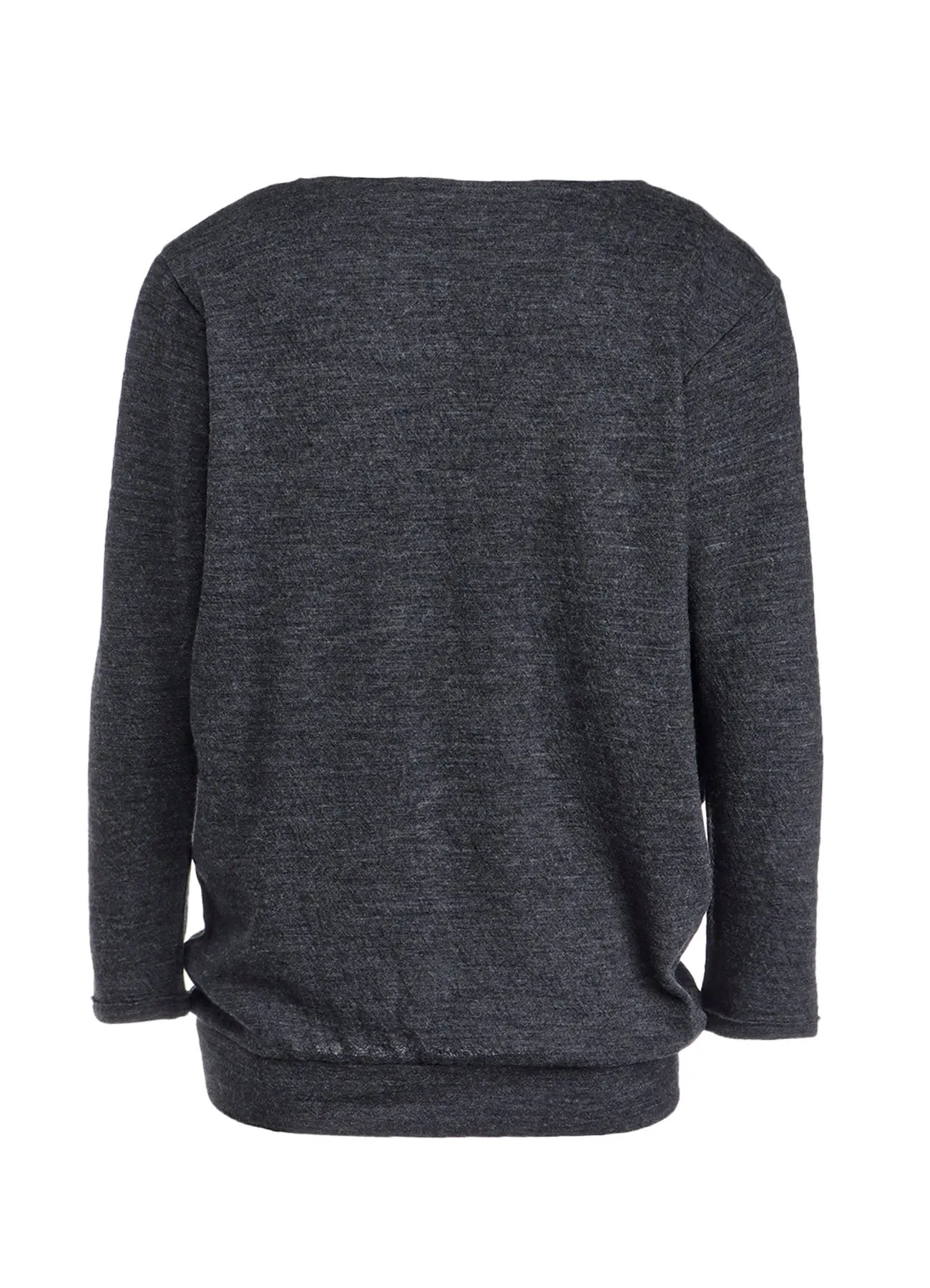 WOOL SHRINK SINGLE JERSEY FRONT DESIGN T-SHIRT sold by Yohji Yamamoto product image thumbnail 4