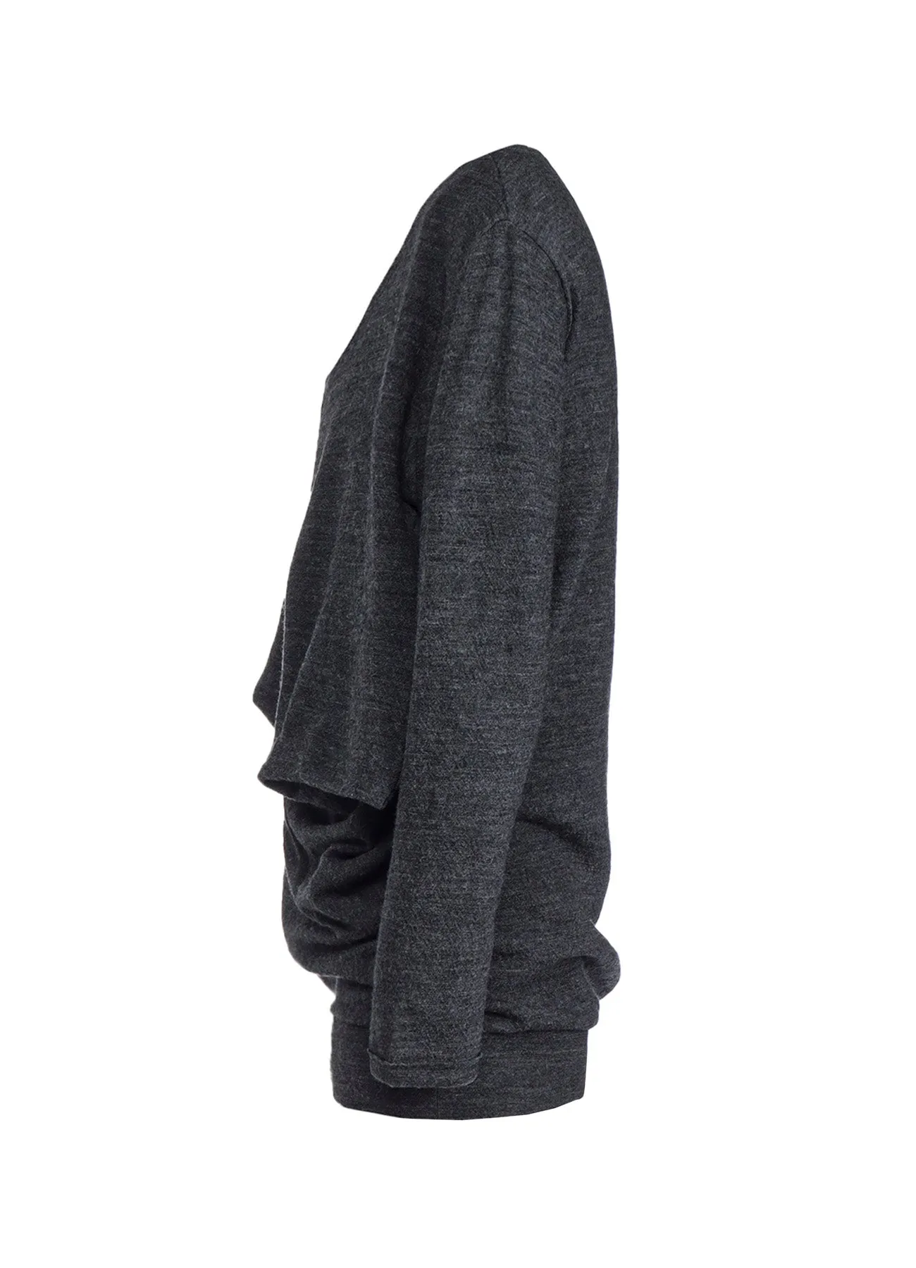 WOOL SHRINK SINGLE JERSEY FRONT DESIGN T-SHIRT sold by Yohji Yamamoto product image thumbnail 3