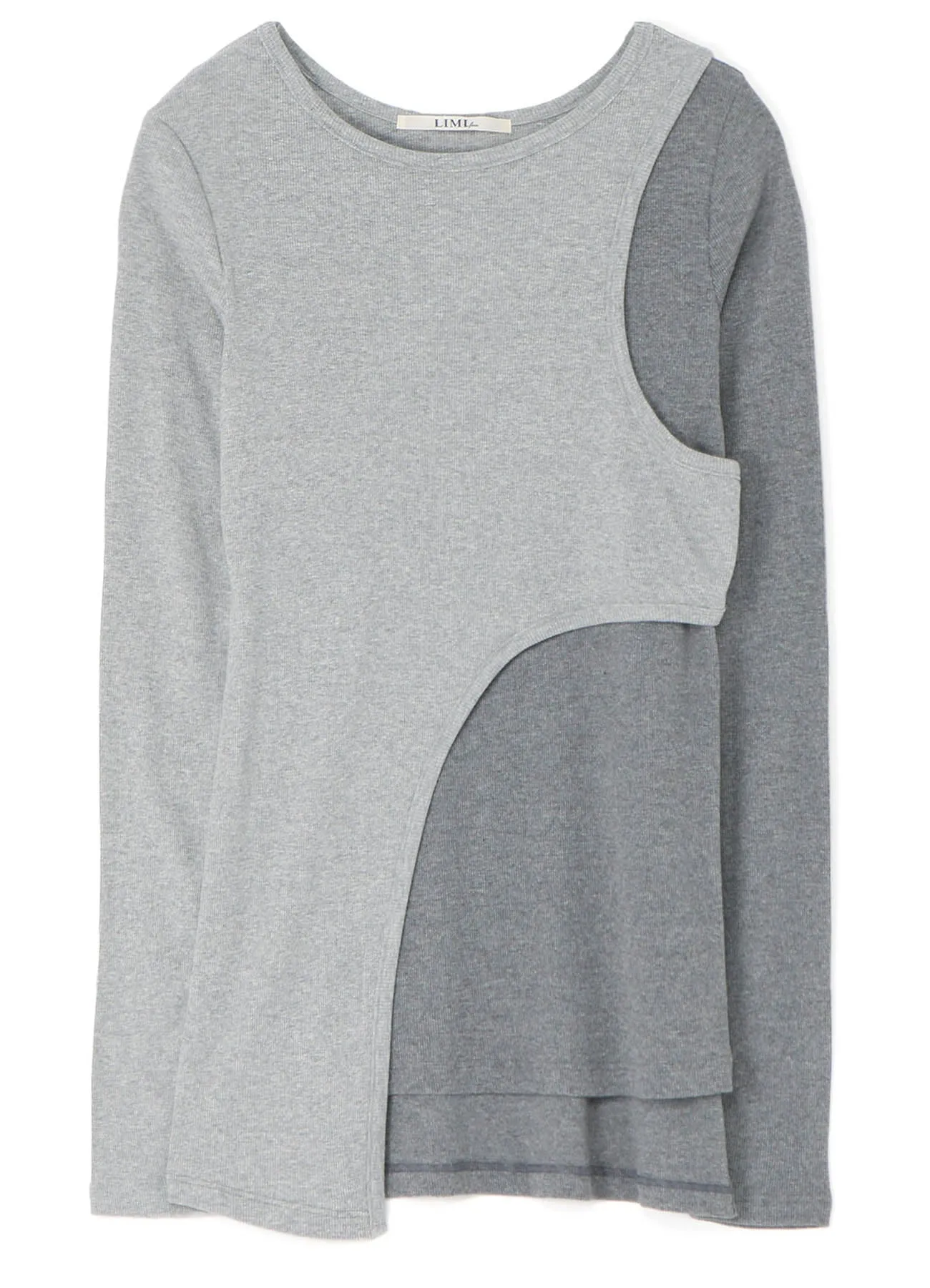 C/Ry Rib Combi Layered Long T sold by Yohji Yamamoto product image thumbnail 2