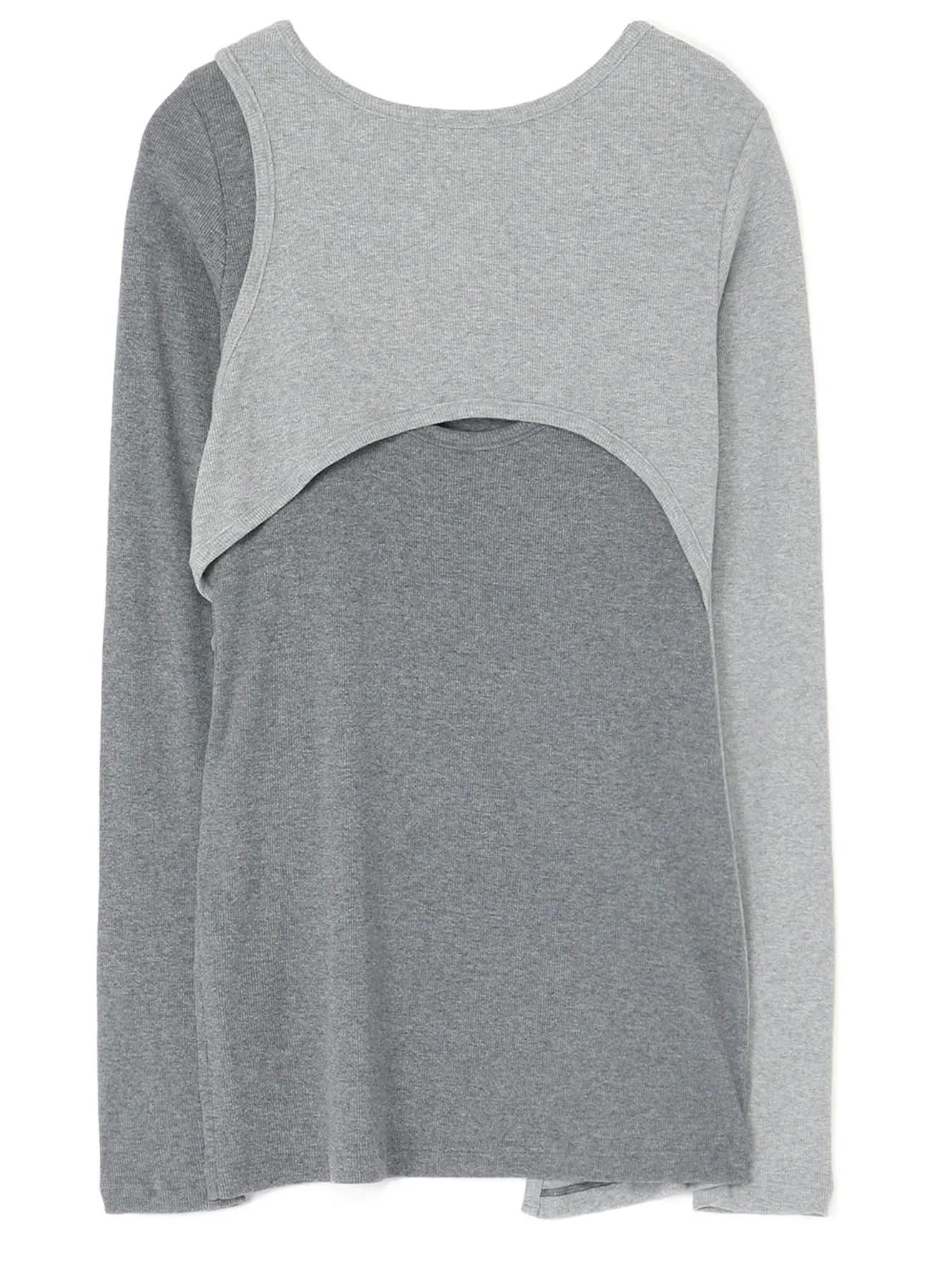 C/Ry Rib Combi Layered Long T sold by Yohji Yamamoto product image thumbnail 3