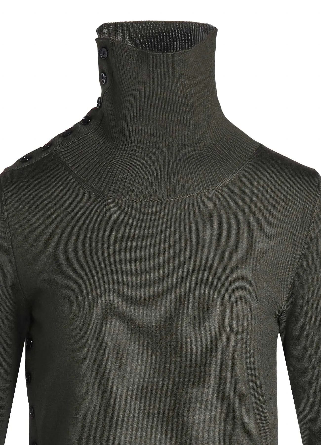 STANDARD SOFT WOOL WOSHABLE PLAIN STITCH SIDE TURTLE SWEATER sold by Yohji Yamamoto product image thumbnail 5