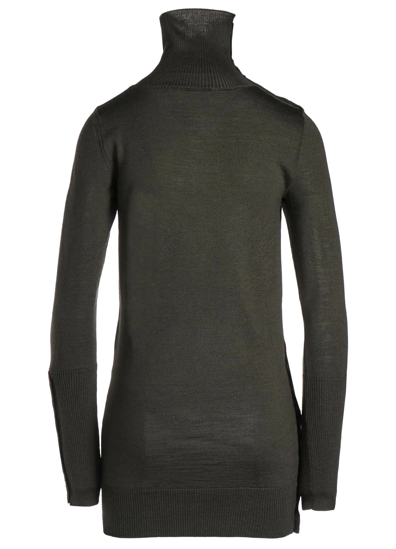 STANDARD SOFT WOOL WOSHABLE PLAIN STITCH SIDE TURTLE SWEATER sold by Yohji Yamamoto product image thumbnail 4
