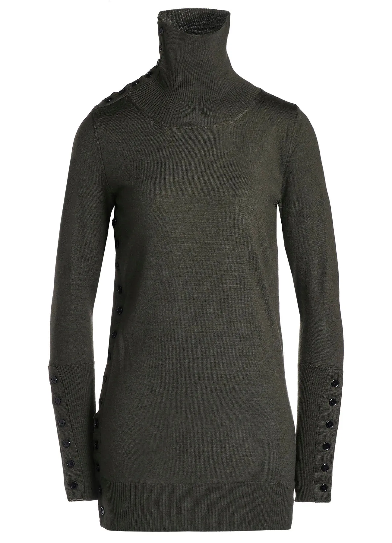 STANDARD SOFT WOOL WOSHABLE PLAIN STITCH SIDE TURTLE SWEATER sold by Yohji Yamamoto product image thumbnail 2