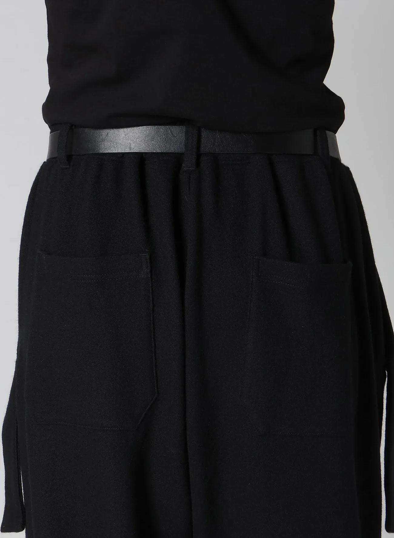 SOFT JERSEY HEM TAB PANTS sold by Yohji Yamamoto product image thumbnail 4