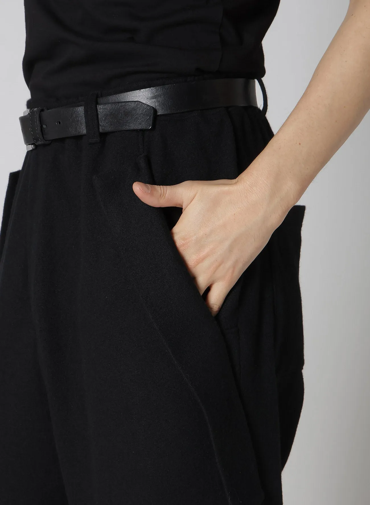 SOFT JERSEY HEM TAB PANTS sold by Yohji Yamamoto product image thumbnail 5