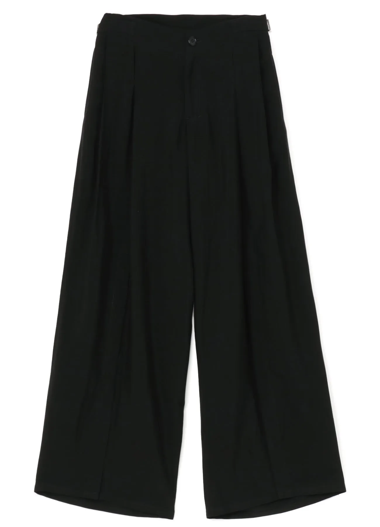 Ly/Cu Gabardine A Open Front Hem Wide Pants sold by Yohji Yamamoto product image thumbnail 2