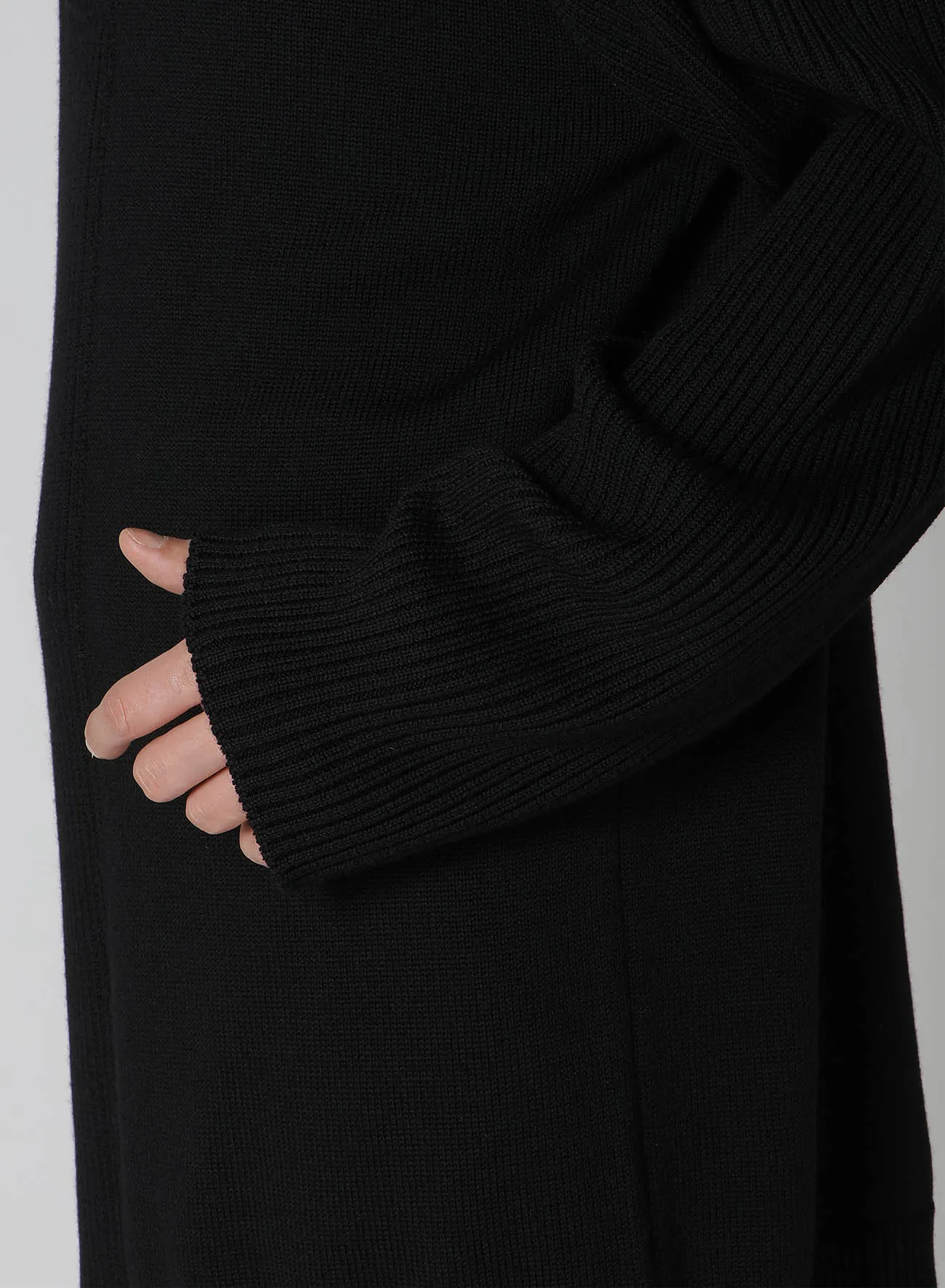 7G RIB JERSEY SWITCHING TURTLE sold by Yohji Yamamoto product image thumbnail 5