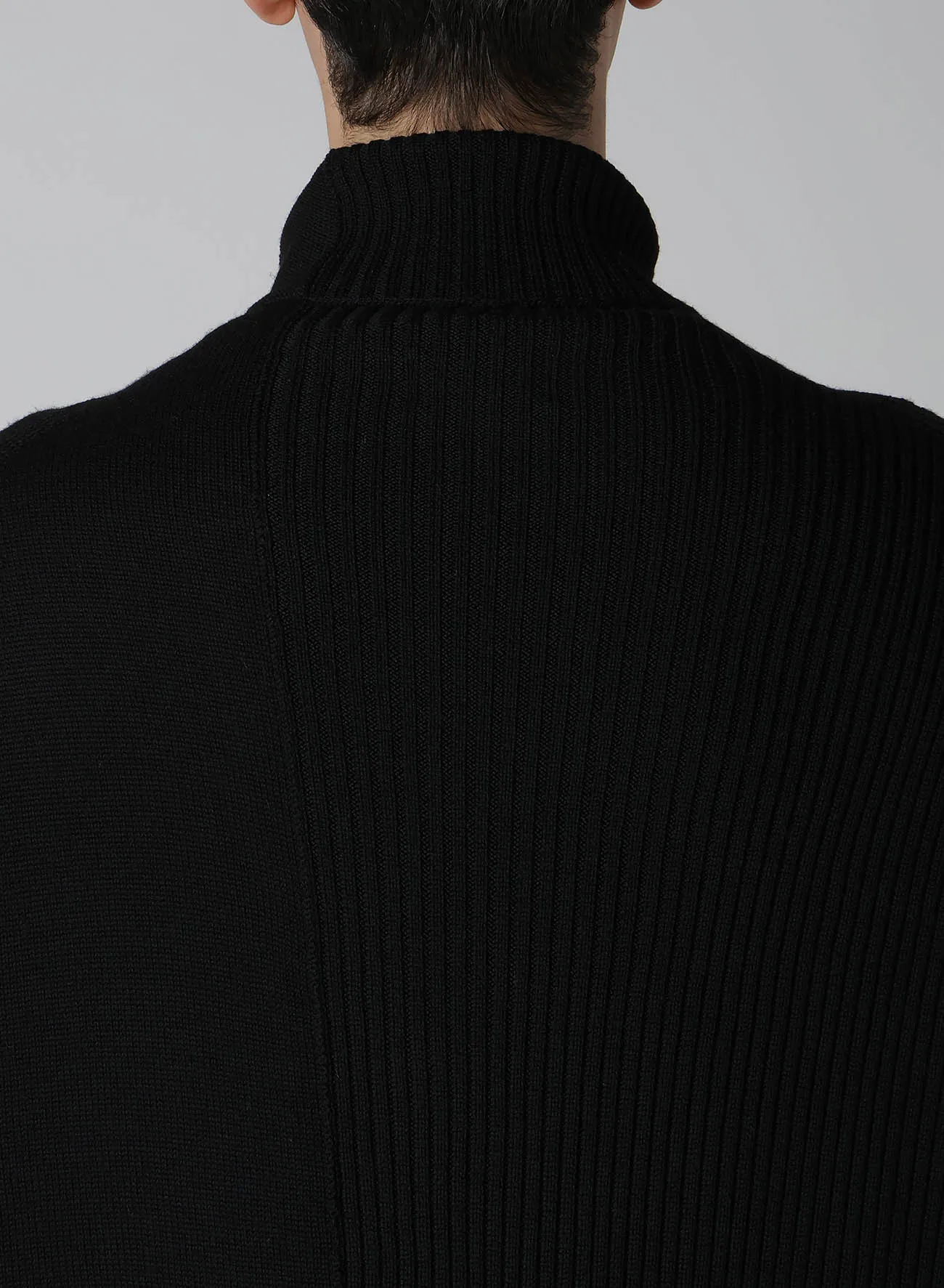 7G RIB JERSEY SWITCHING TURTLE sold by Yohji Yamamoto product image thumbnail 4