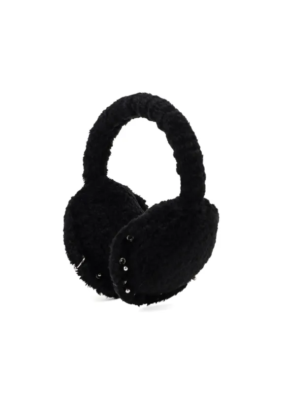 HIGH DENSITY BOA PIERCED EARMUFF sold by Yohji Yamamoto