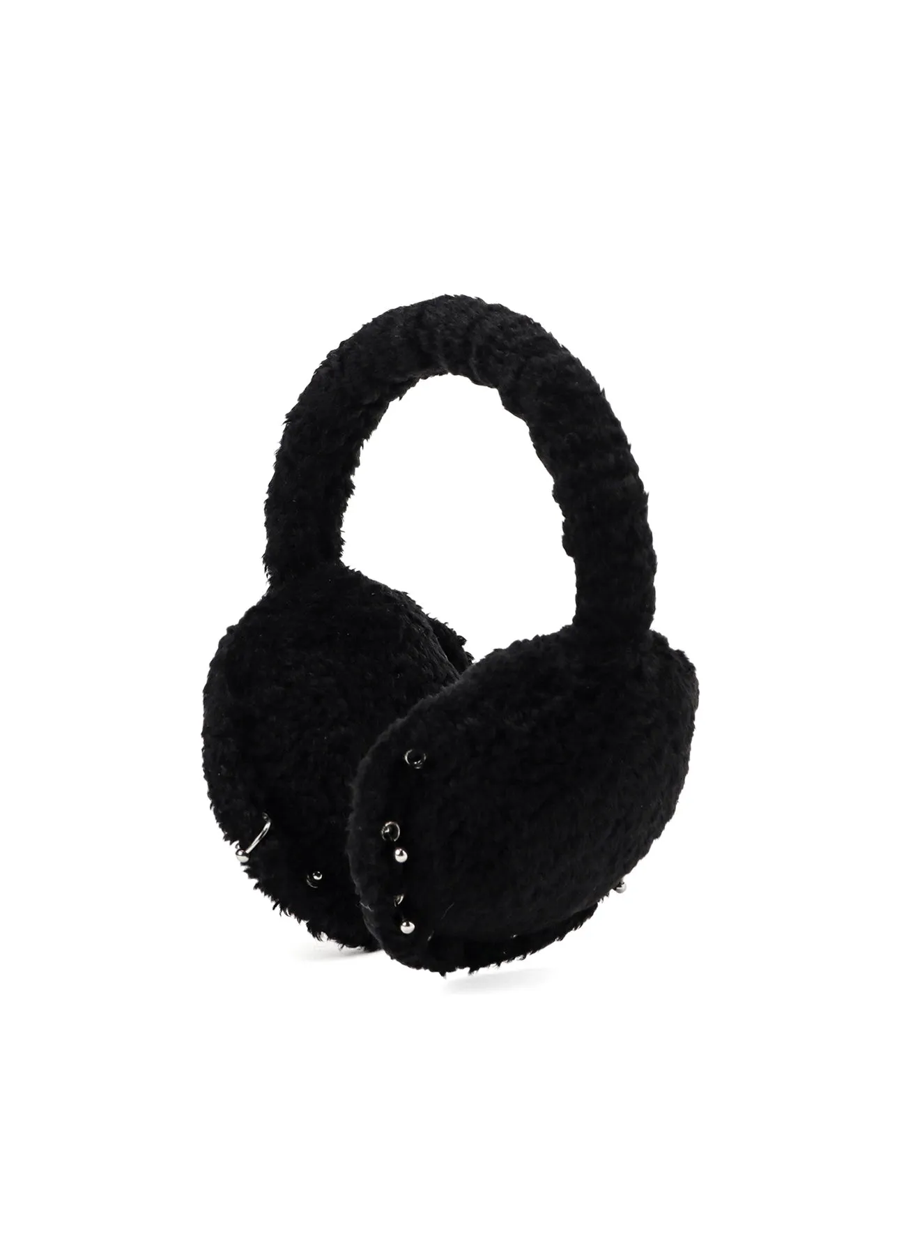 HIGH DENSITY BOA PIERCED EARMUFF sold by Yohji Yamamoto