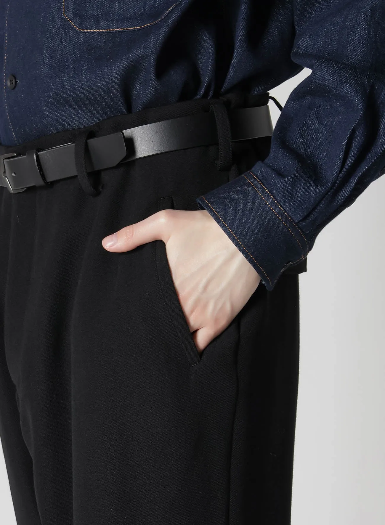 ARMY GABARDINE W KNEE PANTS sold by Yohji Yamamoto product image thumbnail 4