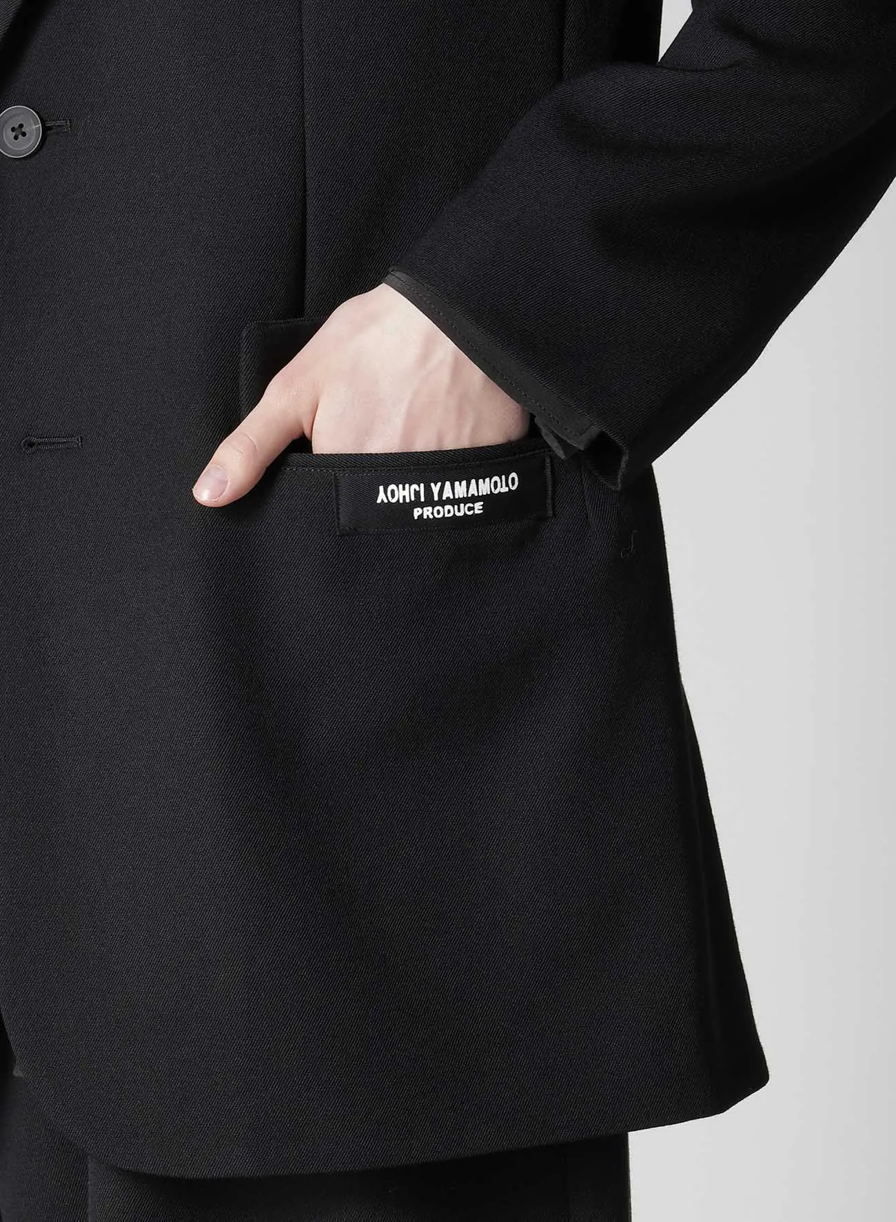 ARMY GABARDINE LEFT ZIPPER JACKET sold by Yohji Yamamoto product image thumbnail 5