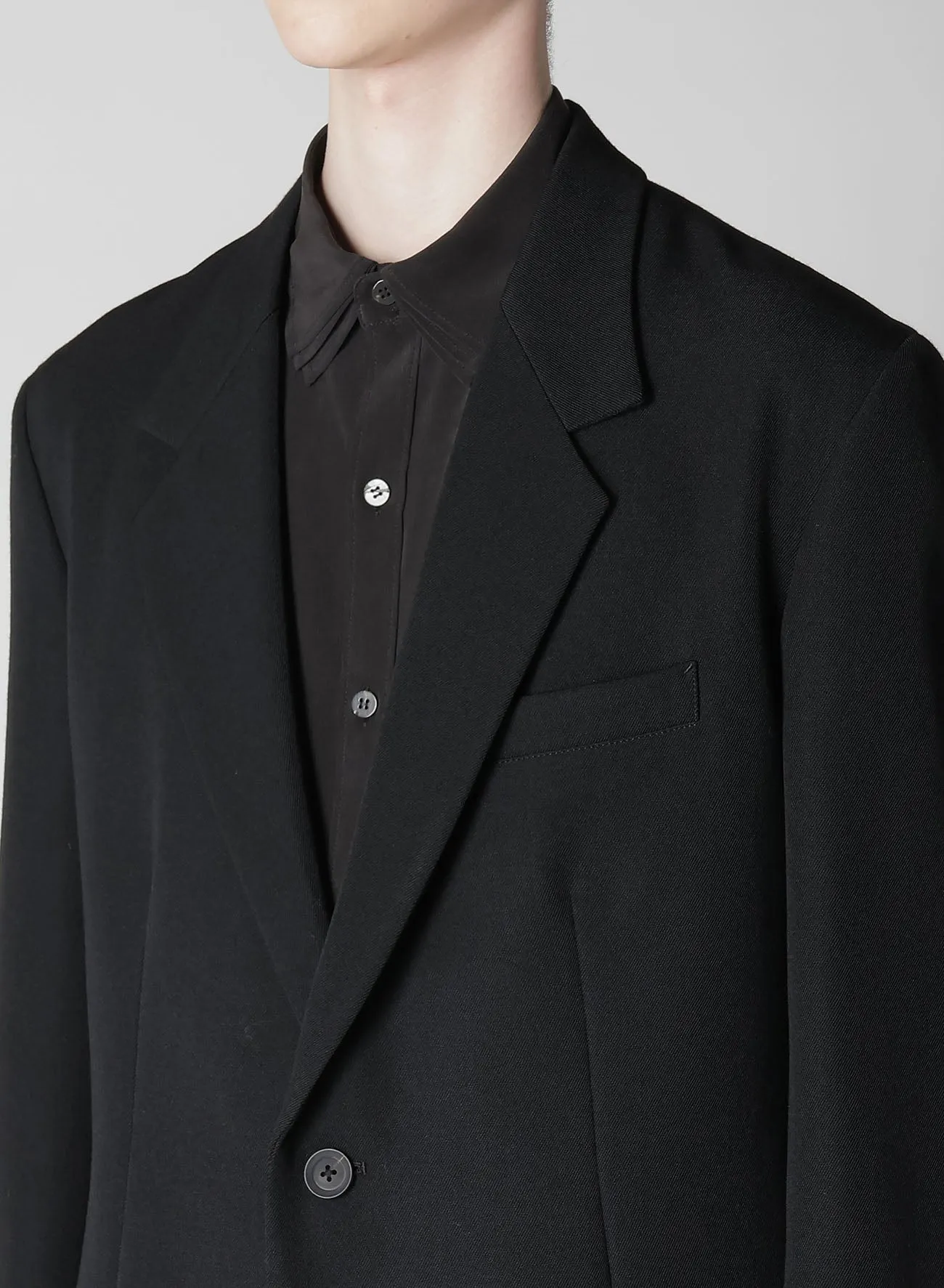 ARMY GABARDINE LEFT ZIPPER JACKET sold by Yohji Yamamoto product image thumbnail 3