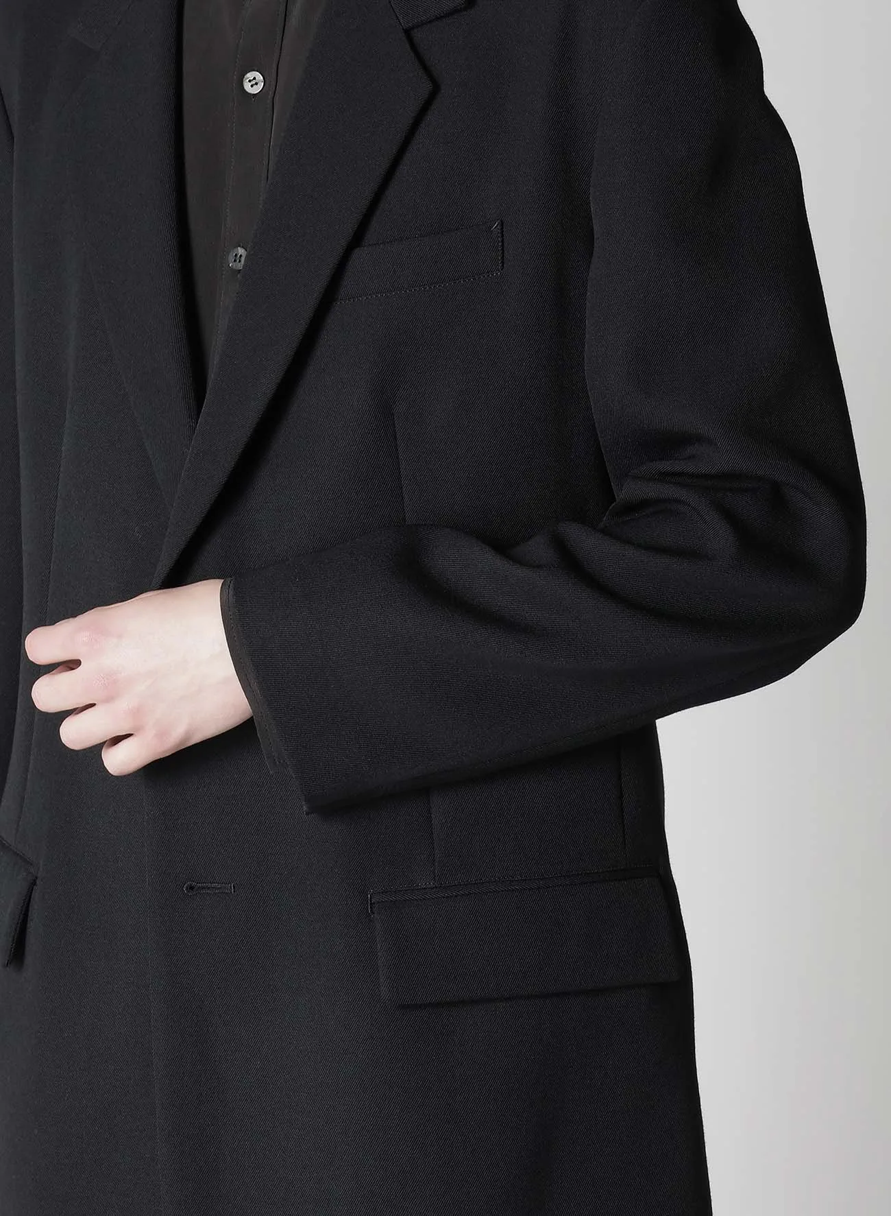 ARMY GABARDINE LEFT ZIPPER JACKET sold by Yohji Yamamoto product image thumbnail 4