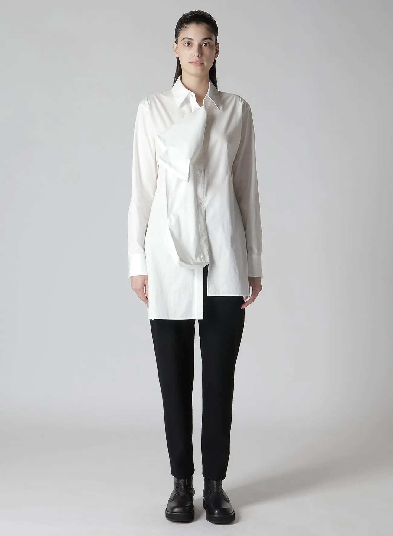 COTTON BROAD L BOX DETAIL BLOUSE sold by Yohji Yamamoto product image thumbnail 3