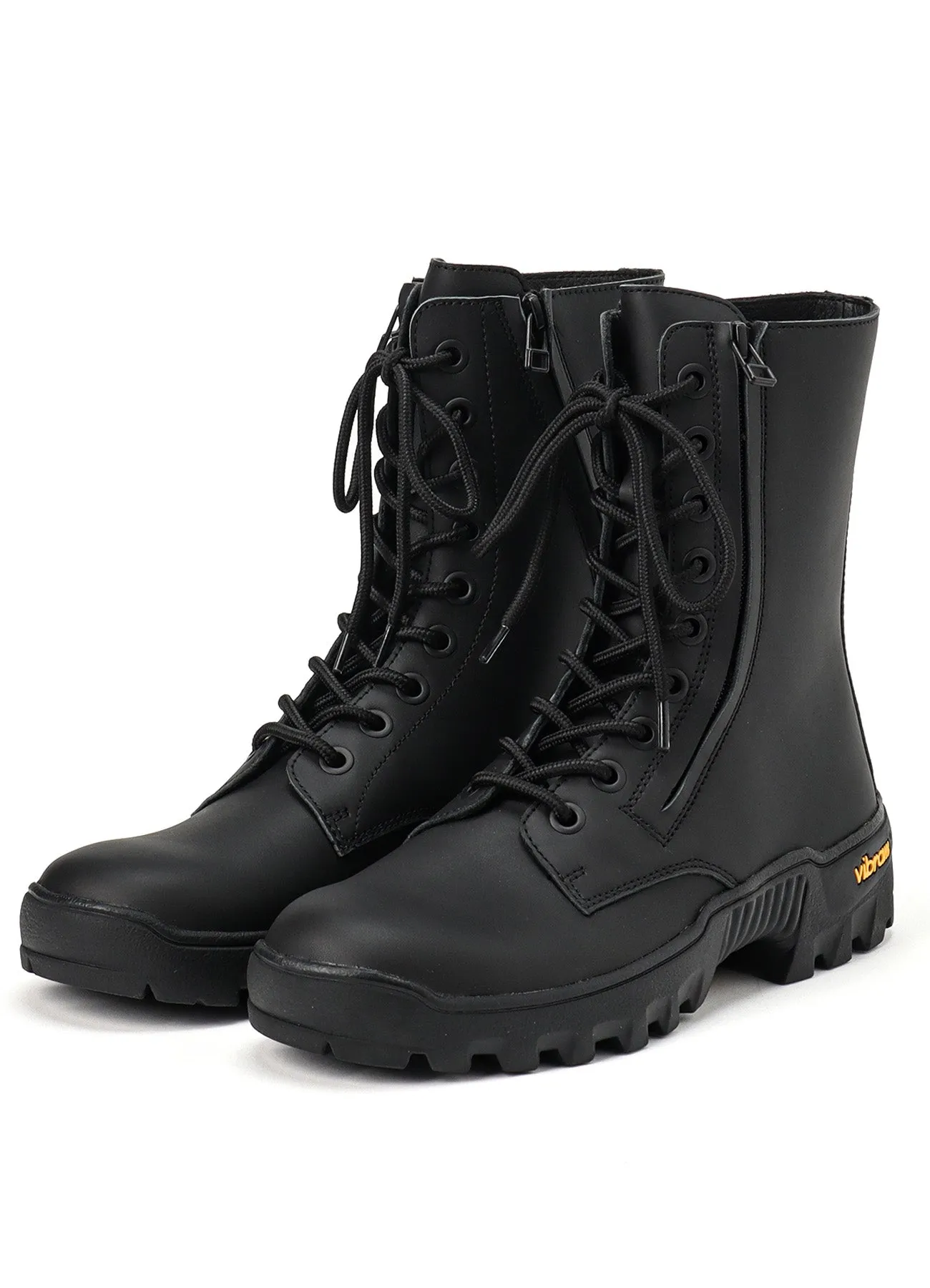 COW LEATHER FASTENER BOOTS sold by Yohji Yamamoto product image thumbnail 3