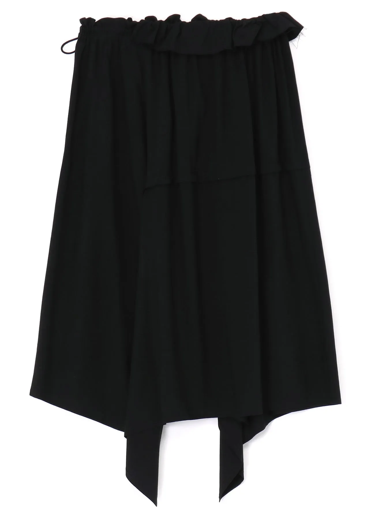 RAYON ASYMMETRIC SKIRT WITH RIGHT SLANTING HEMLINE sold by Yohji Yamamoto product image thumbnail 2