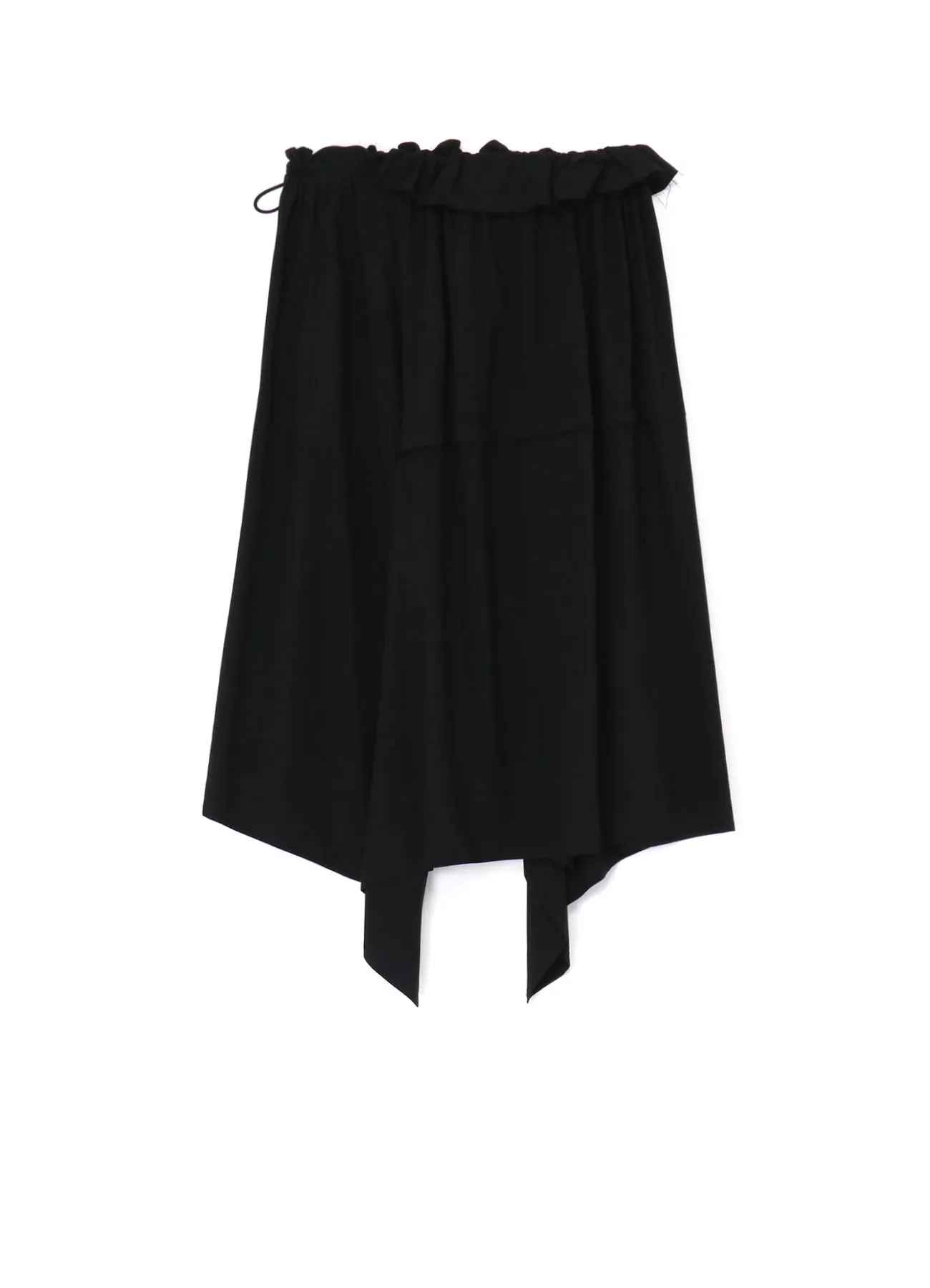 RAYON ASYMMETRIC SKIRT WITH RIGHT SLANTING HEMLINE sold by Yohji Yamamoto