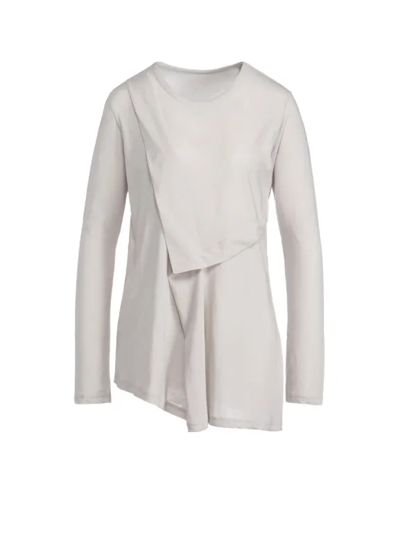 HIGH TWISTED SINGLE JERSEY TACK LONG SLEEVE sold by Yohji Yamamoto