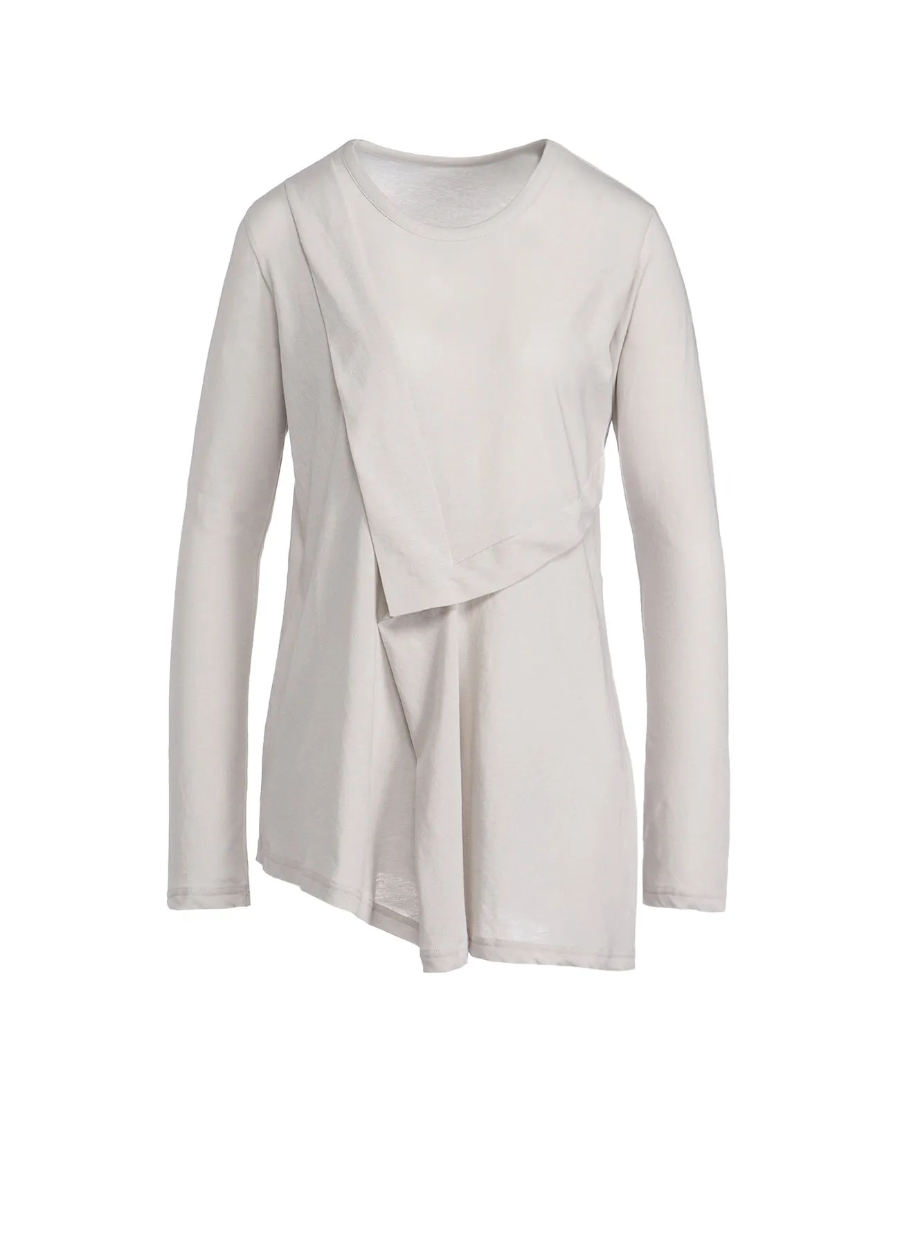 HIGH TWISTED SINGLE JERSEY TACK LONG SLEEVE sold by Yohji Yamamoto